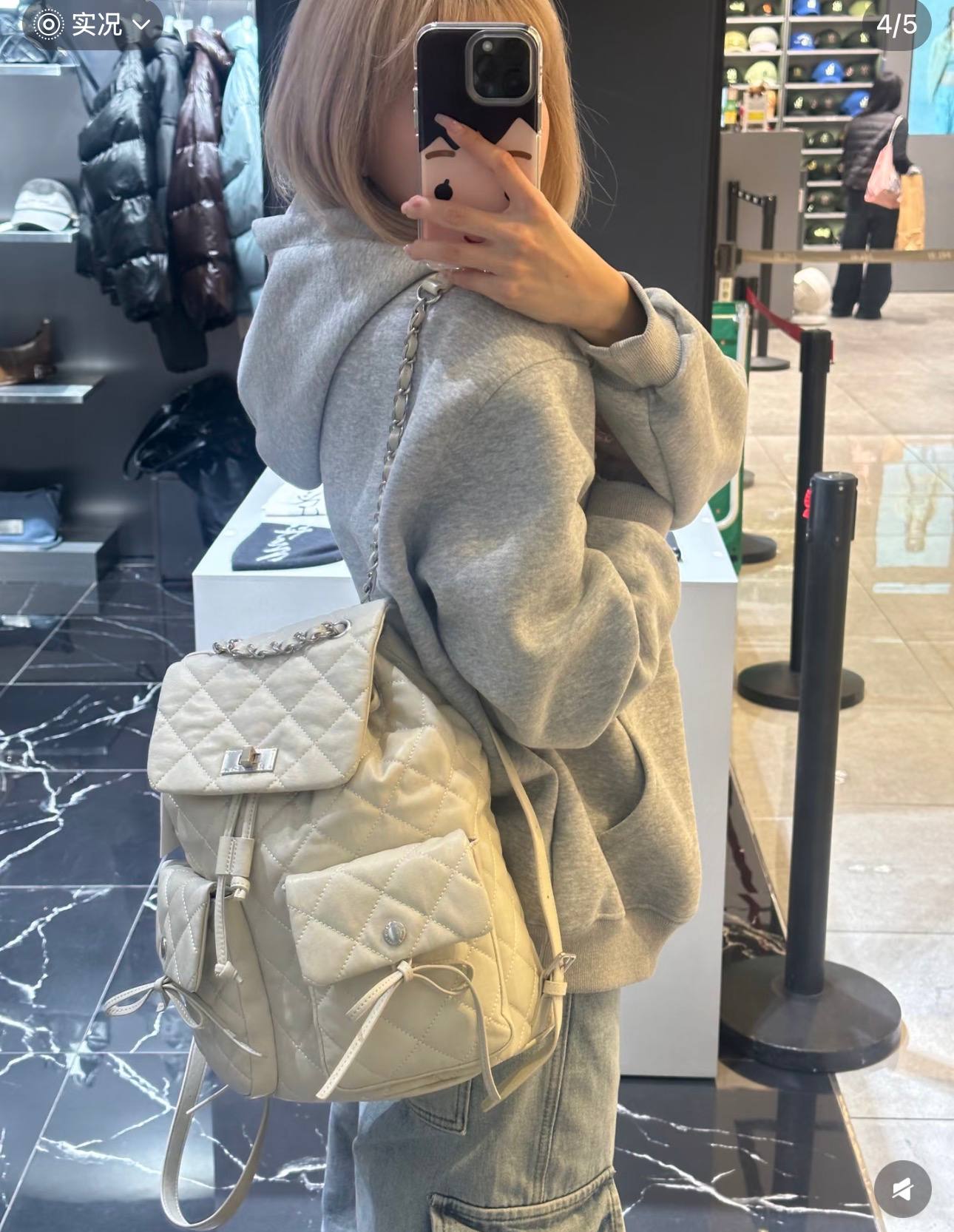 🇰🇷MATIN KIM  菱格蝴蝶结后背包✨