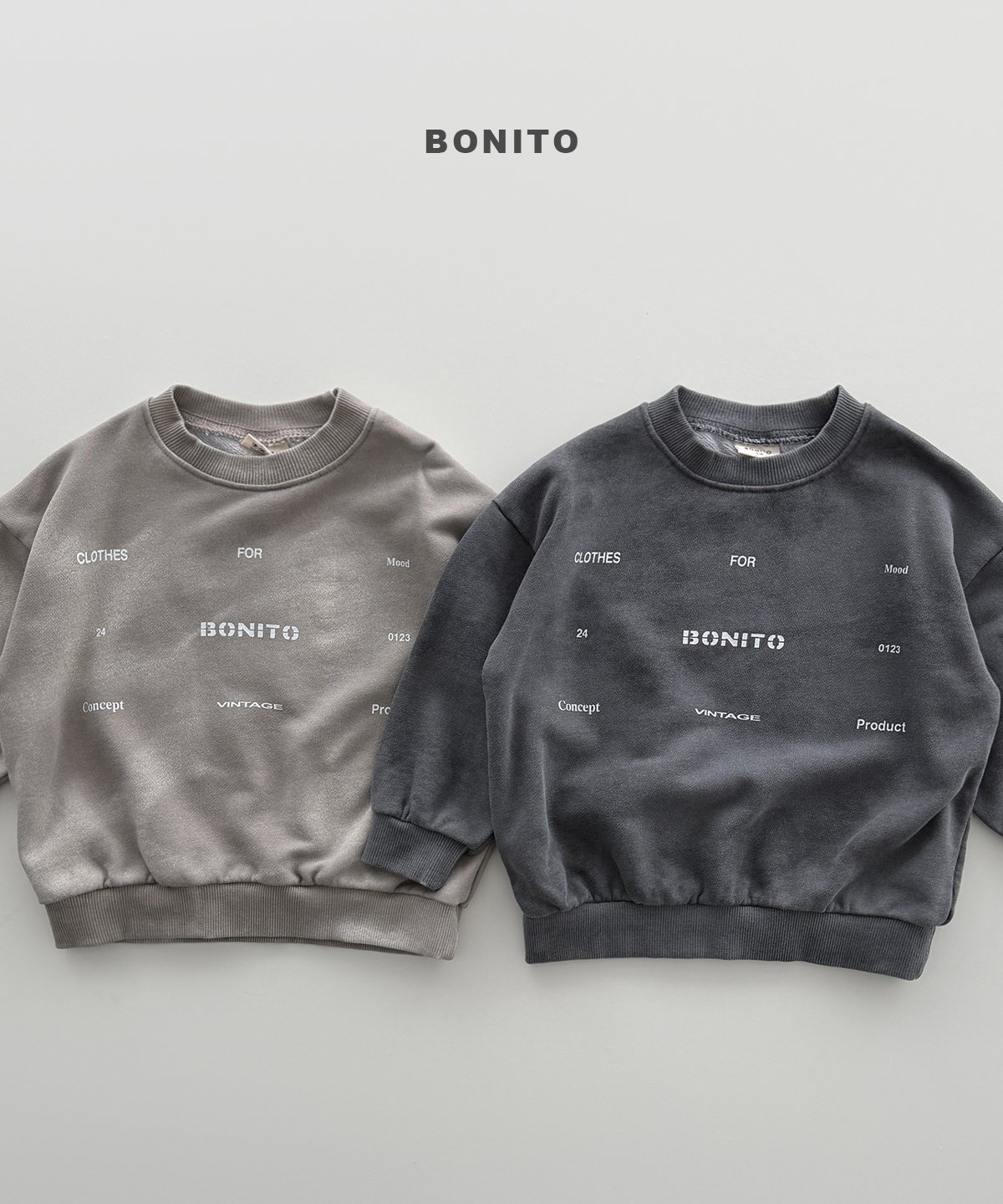 BONITO Fog Pigment Sweatshirt (+Adult)