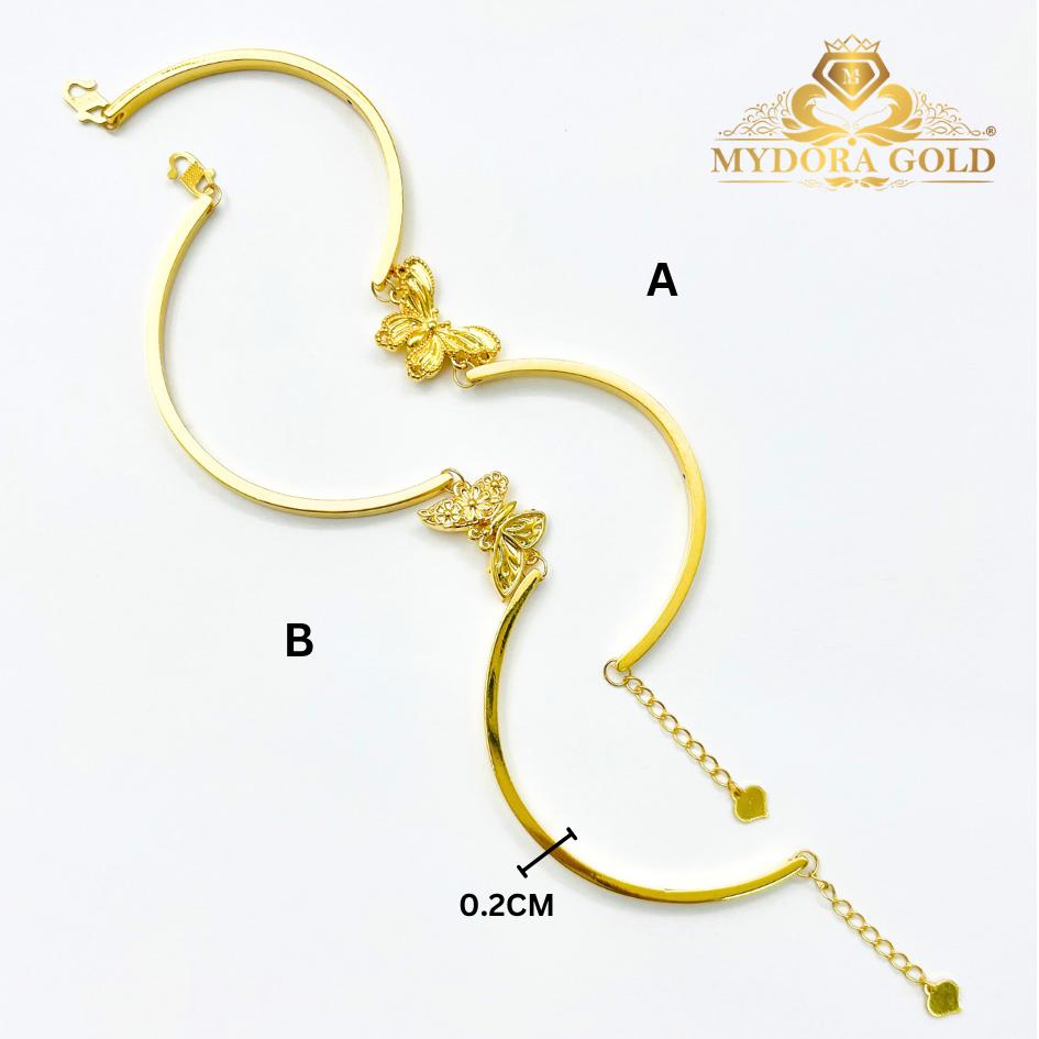 MYDORA Gelang Fashion Butterfly Series l EMAS 916/22K