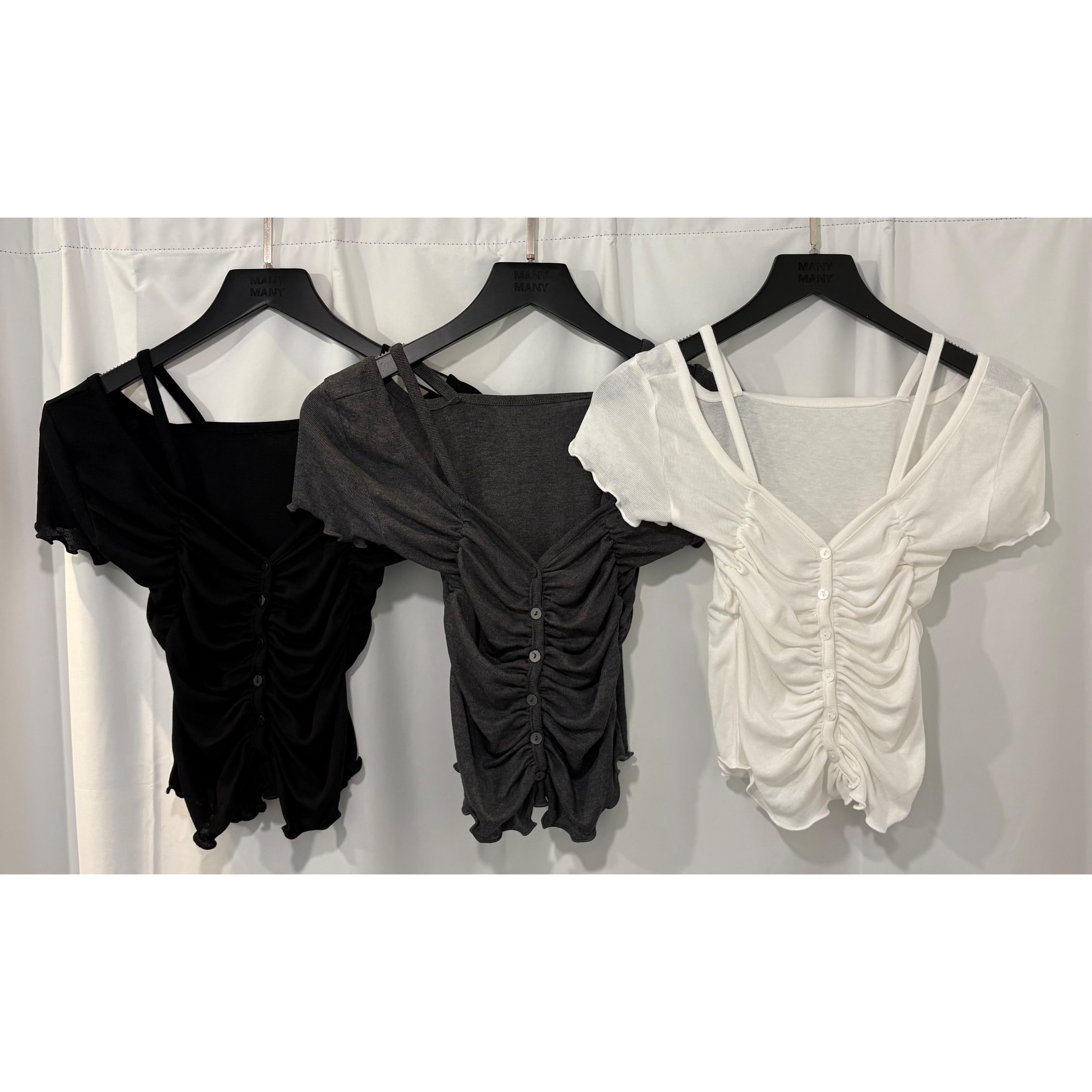 新品價5月22截💙2605Q《RUCHED DUO TOP》