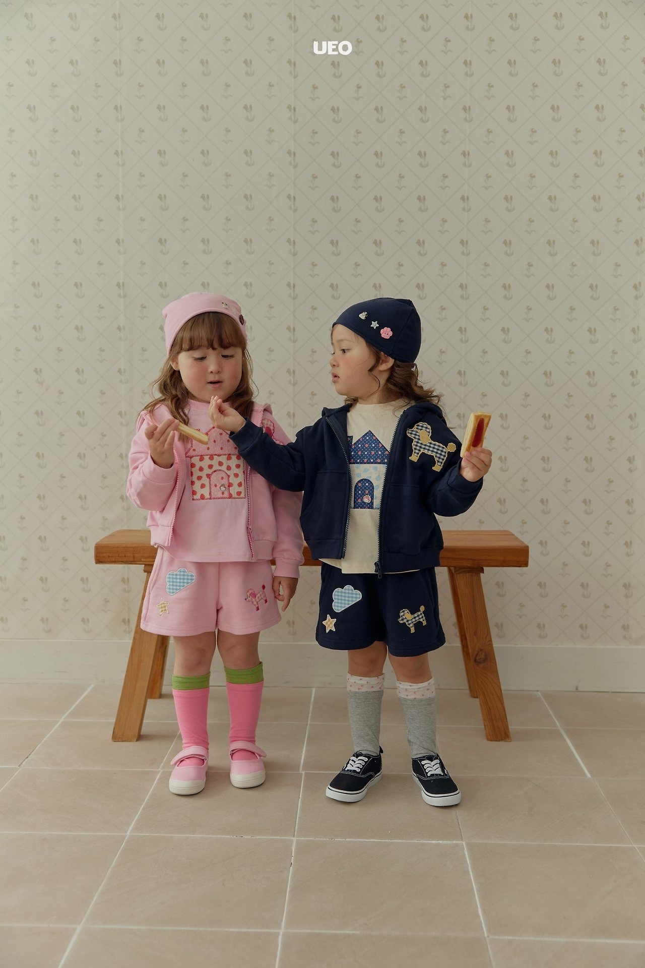 Girls | Poodle Zip-up Hoodie