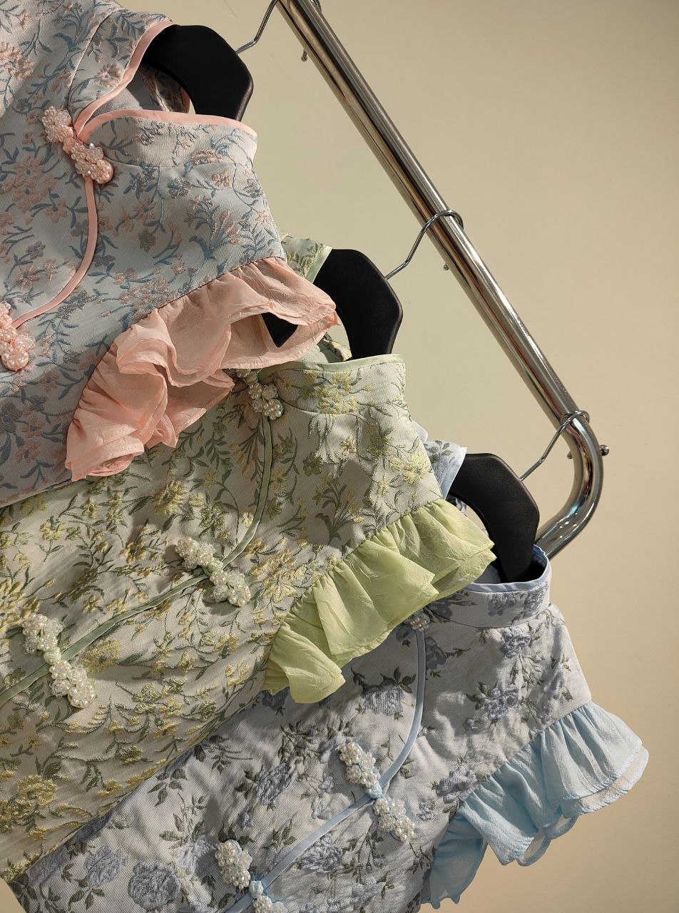 荷叶袖旗袍上衣 2637