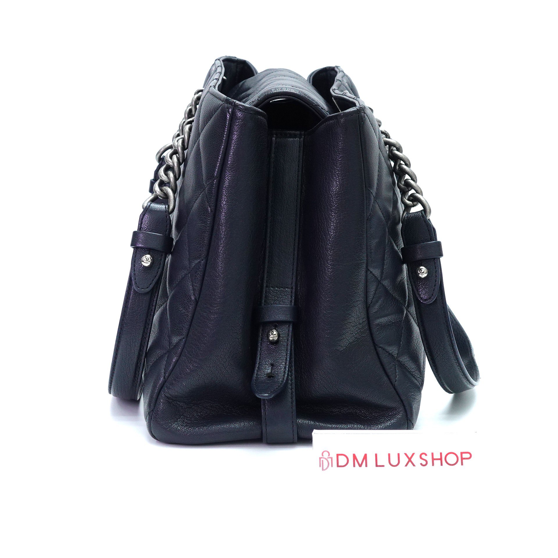 Chanel City Rock Shopping Tote Dark Blue SHW (Serial 23, Y: 2017)