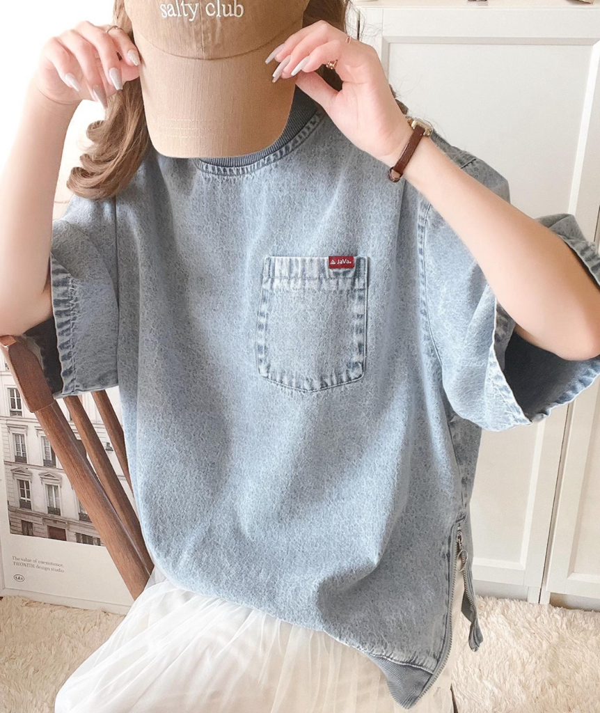 日本復古風牛仔衫