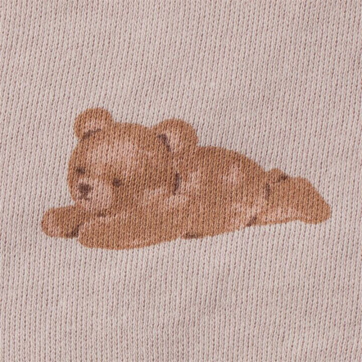 🇯🇵預訂 日本直送🇯🇵兩色小熊口袋針織絎縫開襟外套