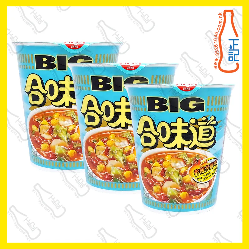 ==(大)日清合味道(香辣海鮮味)杯麵 103g x 3杯 /份