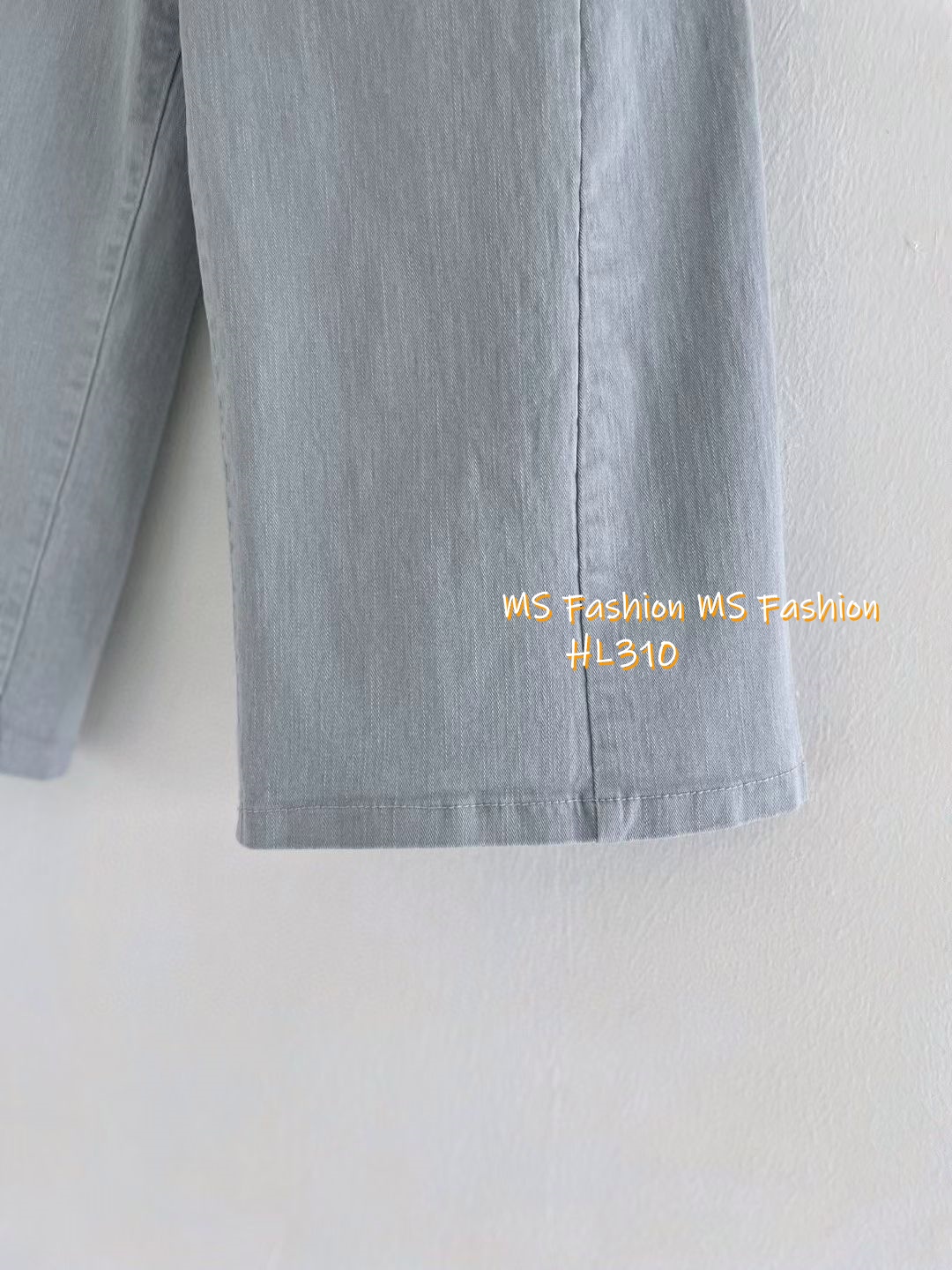 HL310 韓國🌼Howluk8分拼接彈力棉闊筒牛