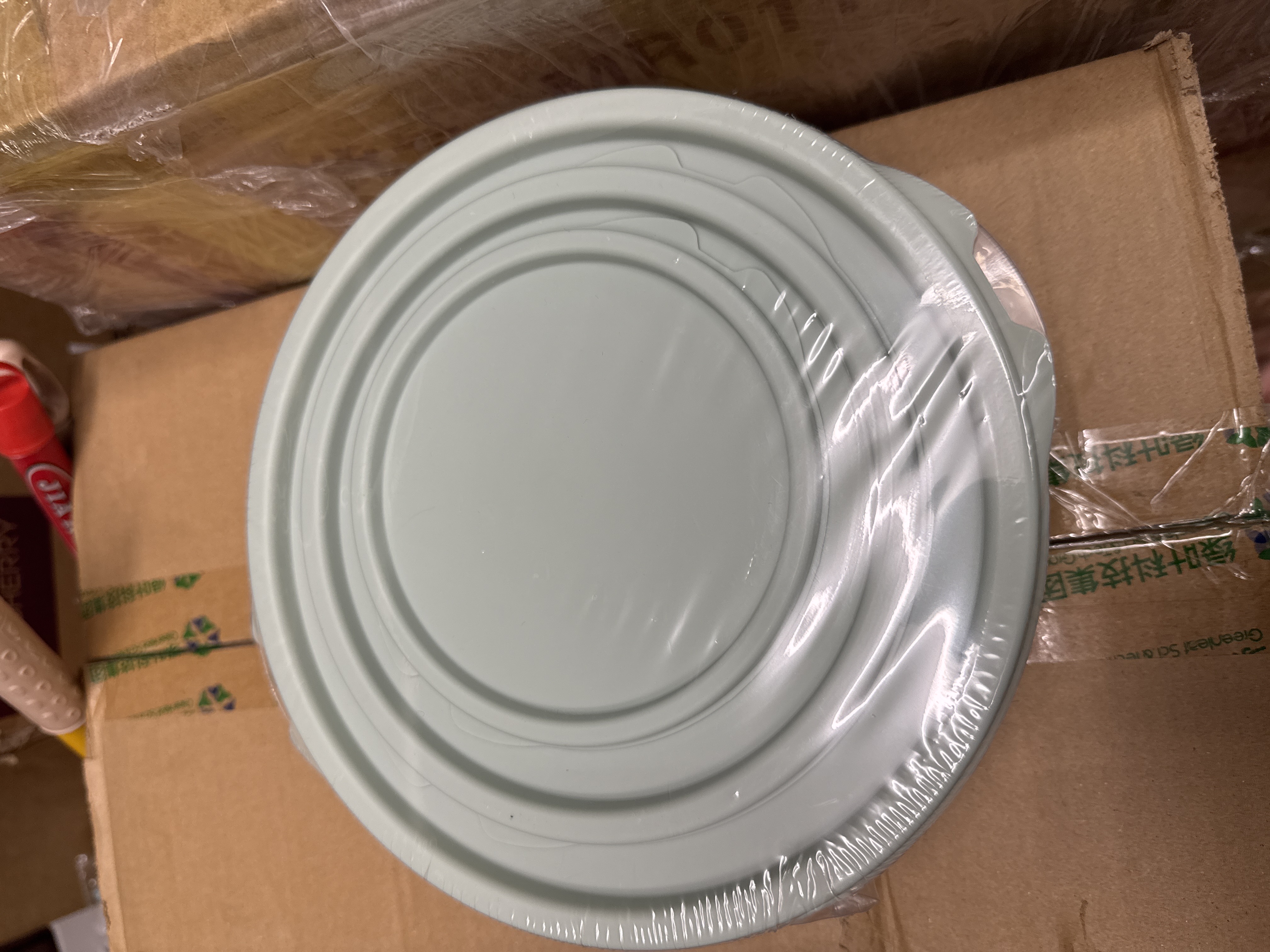 54015 保鲜盒 熟料圆形保鲜盒/三件套