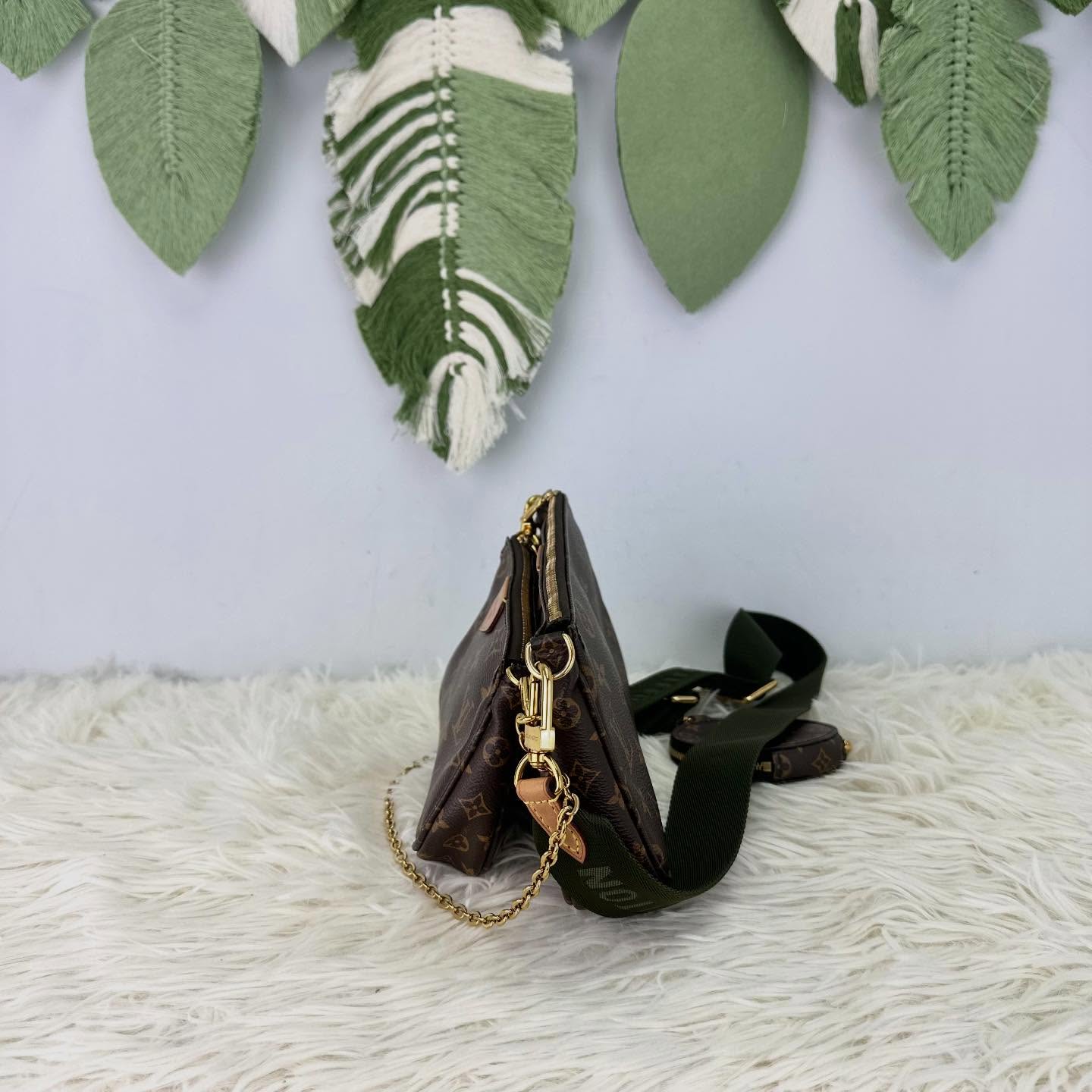 LV 🤍PRE OWNED 5 in 1 Multi Pochette 晶片款 單肩斜肩包💚