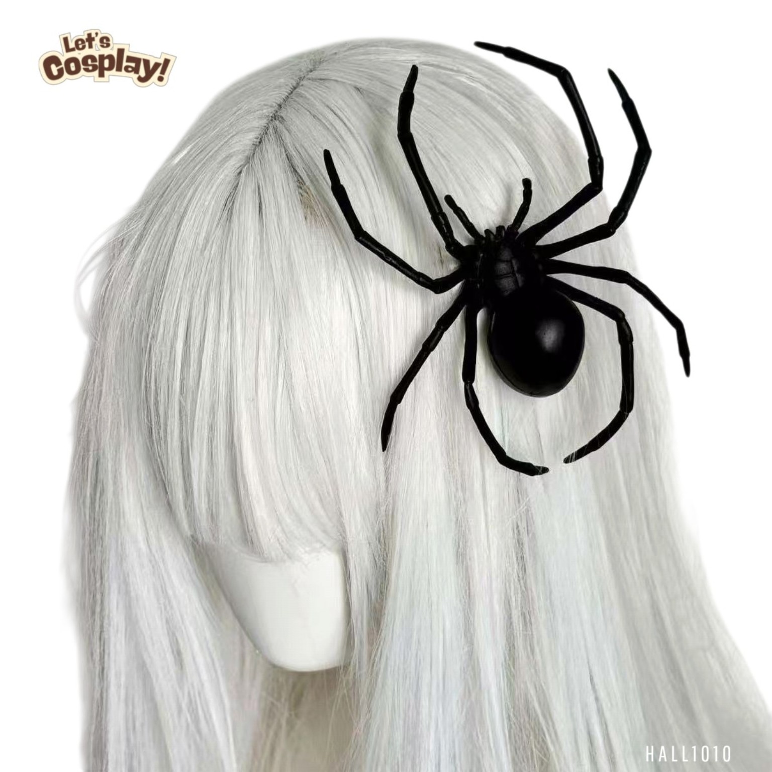 萬聖節大隻黑蜘蛛頭飾髮夾｜暗黑哥特恐怖髮夾 Halloween Hair Accessory HALL1010