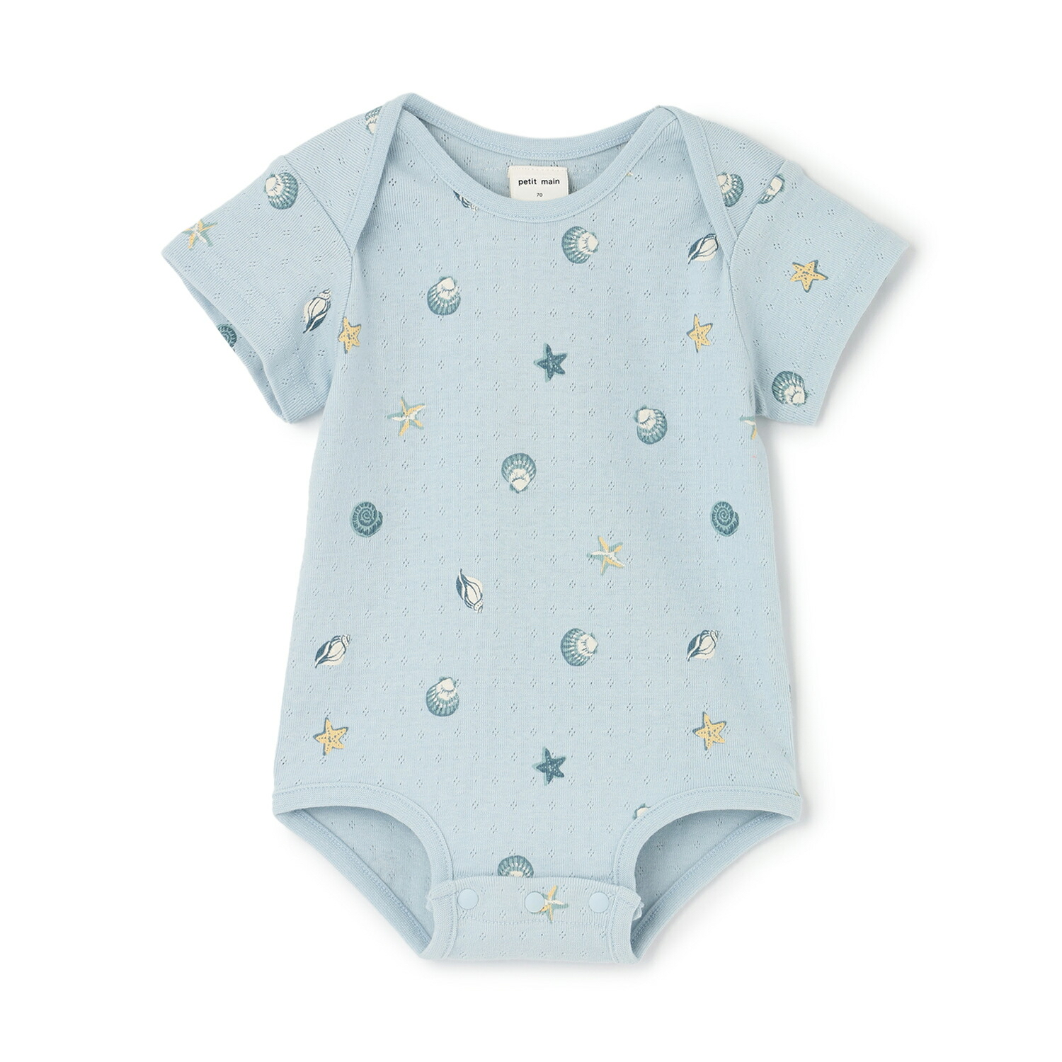 🇯🇵預訂 日本直送🇯🇵Petit Main六色印花通花短袖包屁衣