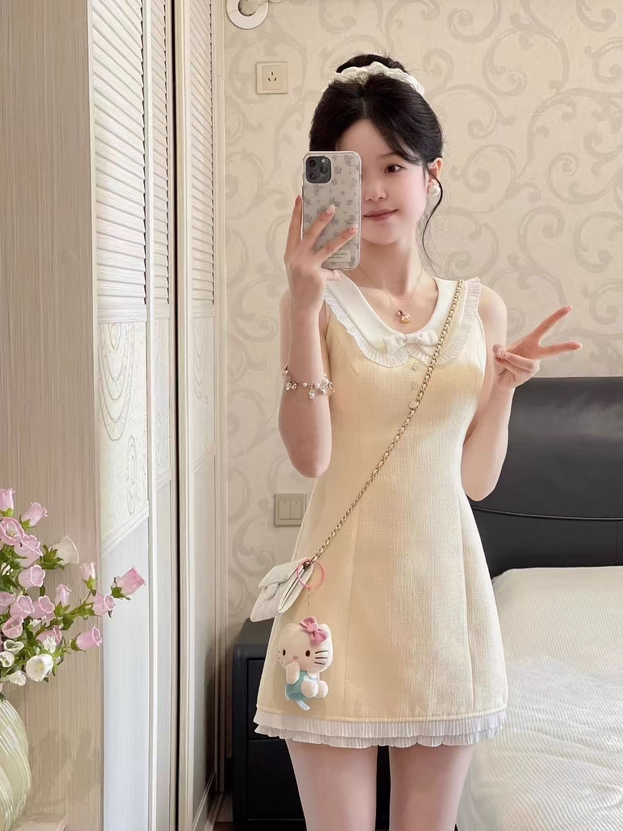 DR377法式小香风短裙