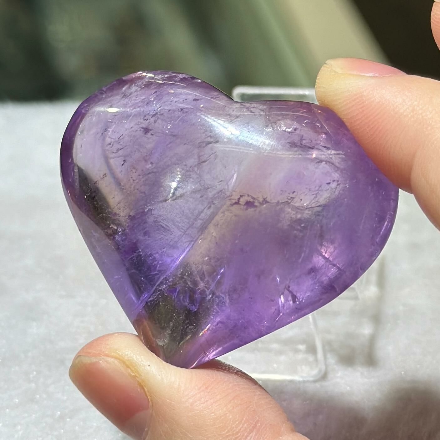 紫黃晶心心 (不連座) #01