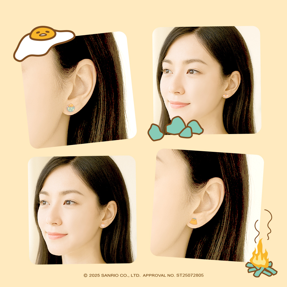 📦訂購 台灣限定 三麗鷗SanrioＸSTORY 故事銀飾 Gudetama經典系列 蛋黃哥造型耳環