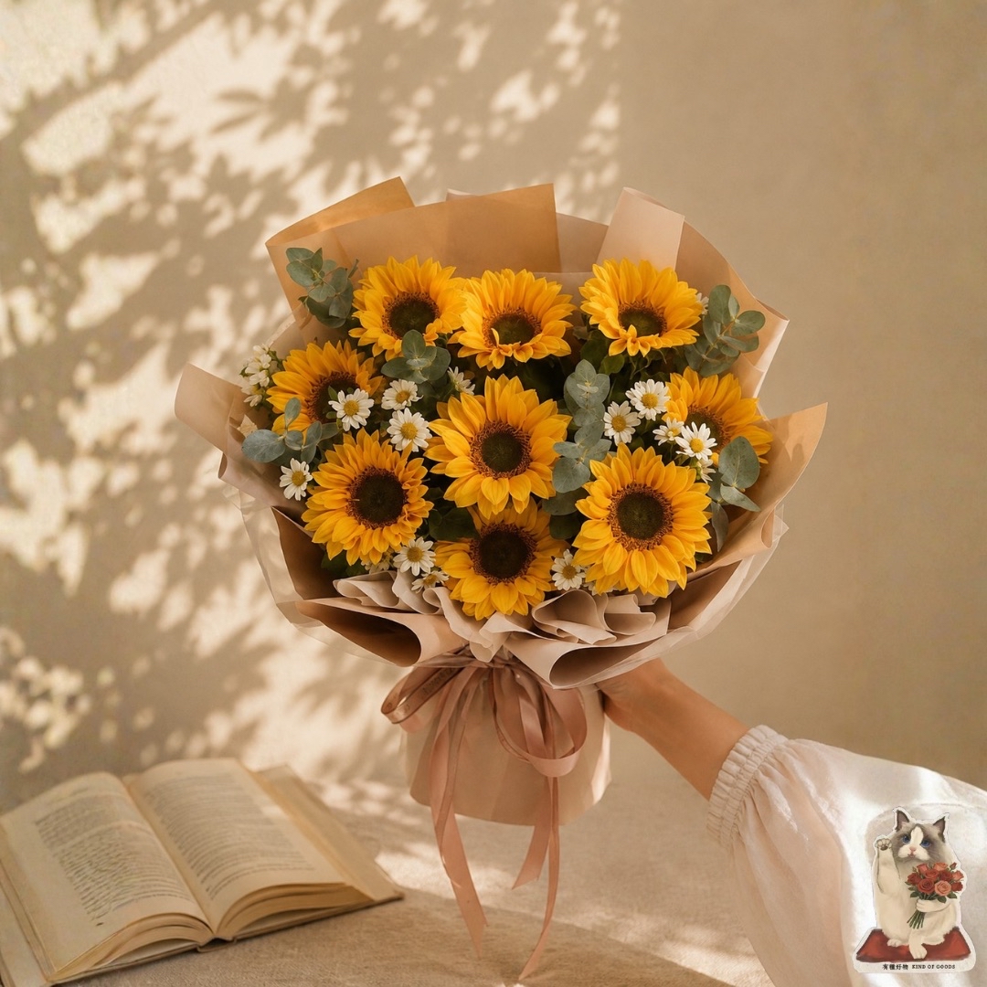 晴空向陽｜向日葵小雛菊溫暖陪伴花束