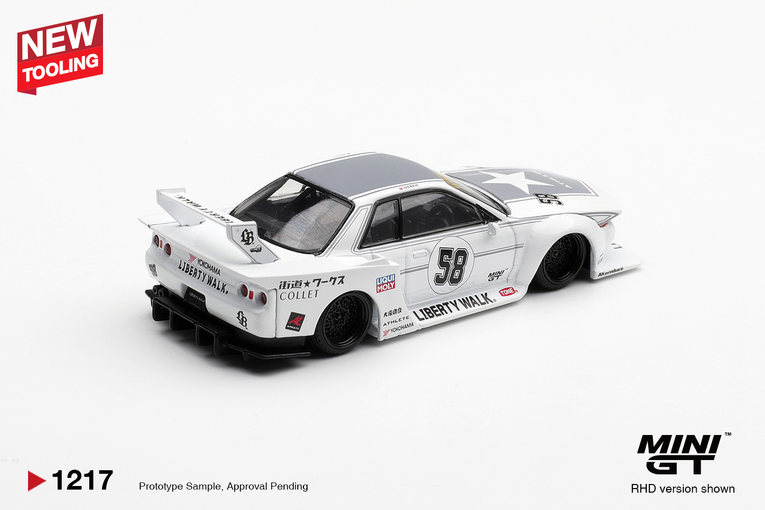 Mini GT 1/64 Nissan GT-R32 LB-Kaido Works TAS 2025 - MGT01217-L