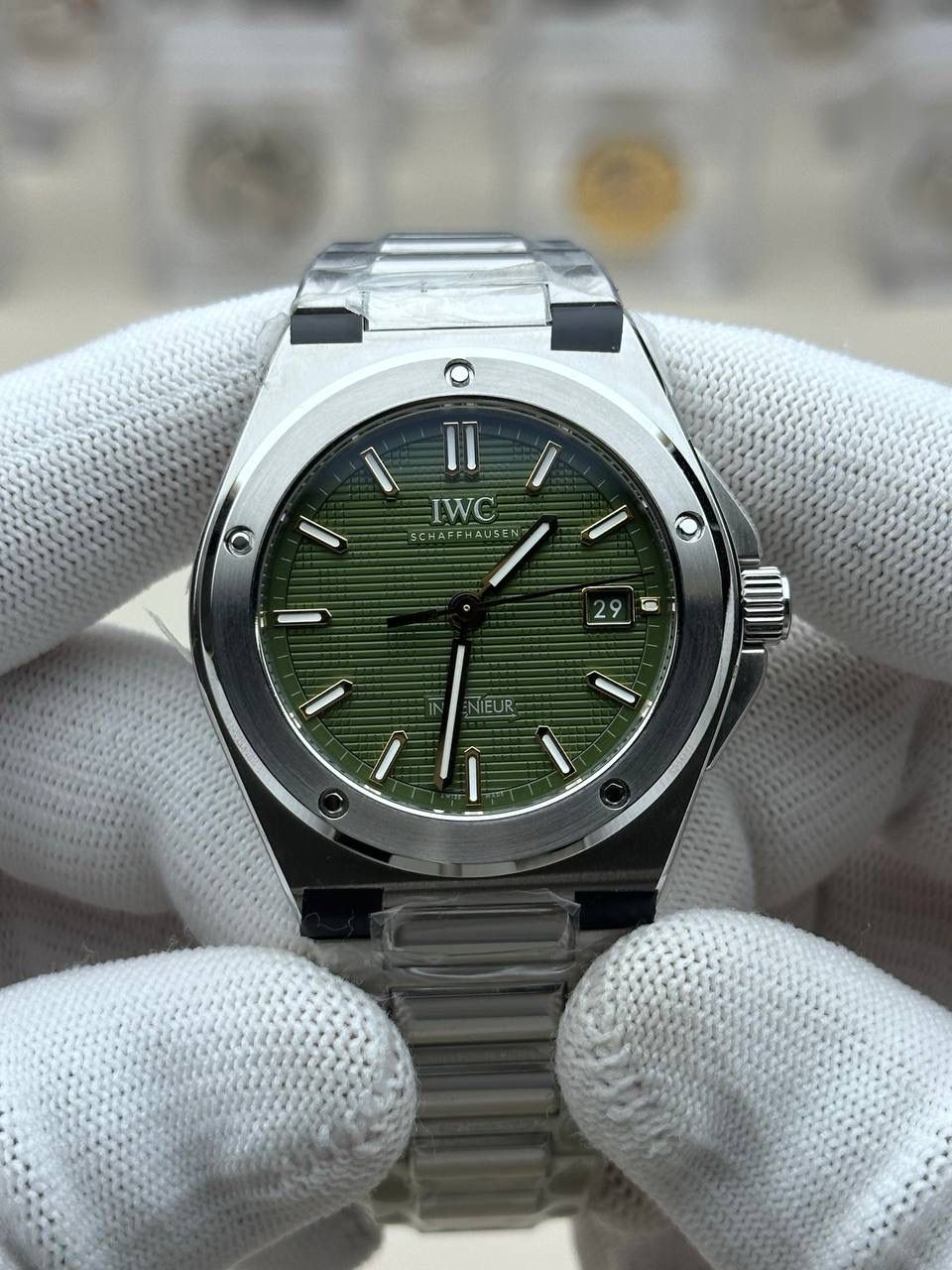 万国工程师绿色表盘特别版限量款1000只/40mm*10.7mm/搭载海鸥2892全自动机械✔️