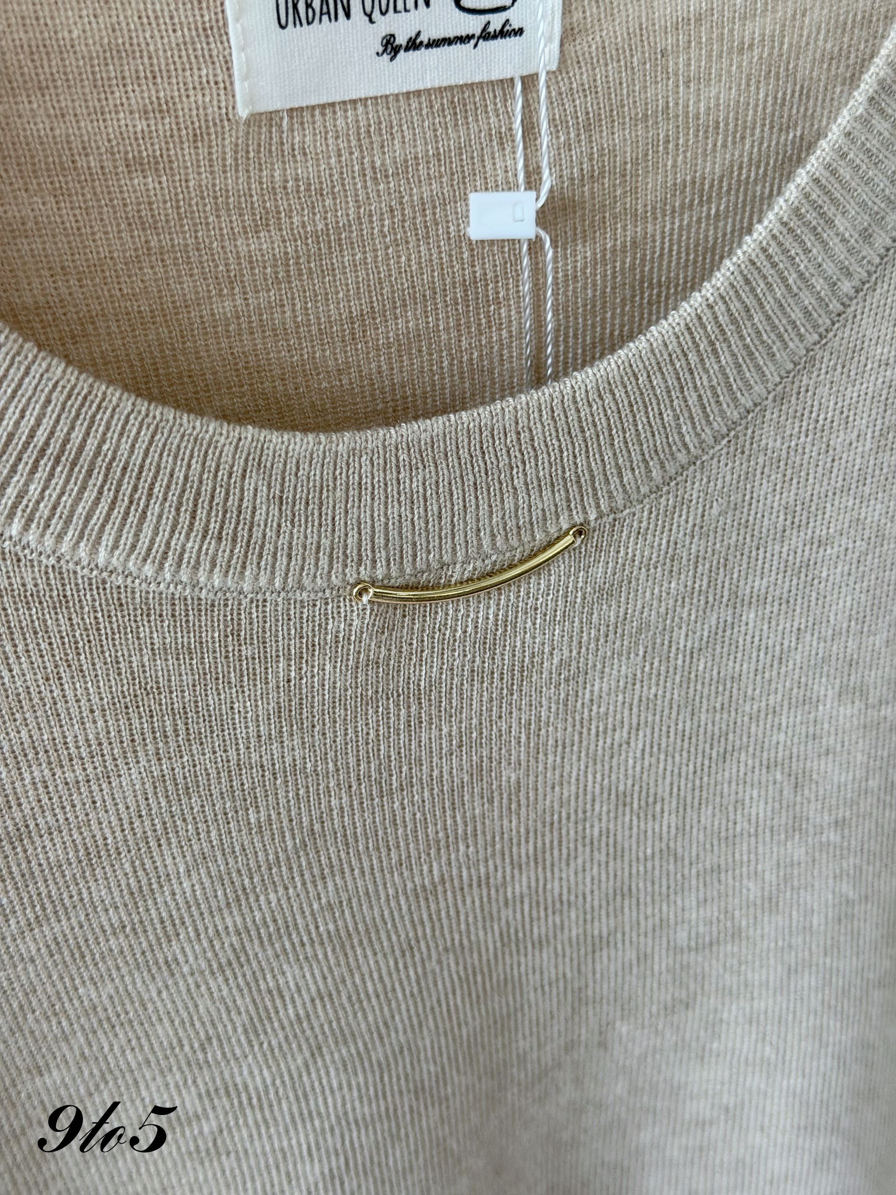 T4543 Round Neck Knit Top - 5 Colors 