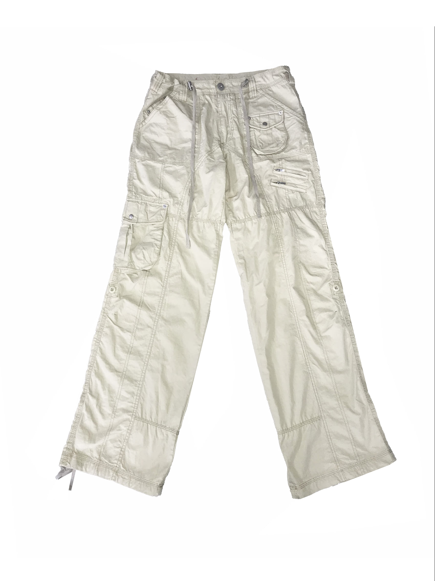 Retro Low-Rise Loose Cargo Pants