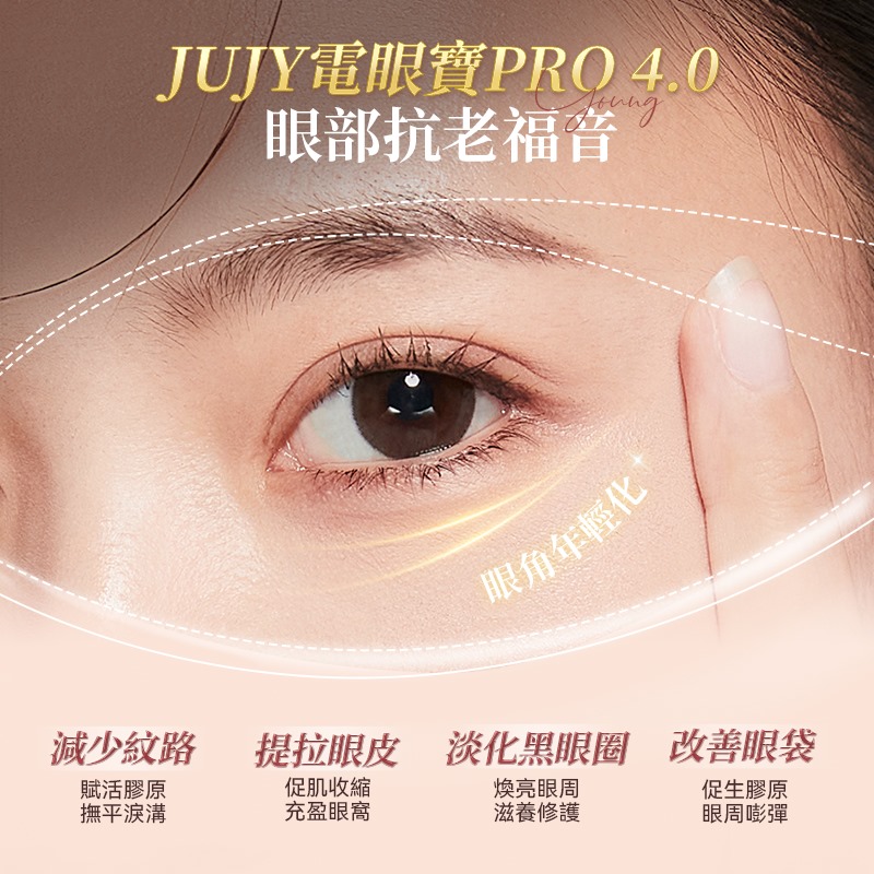日本JUJY 雙頭全效全眼周逆齡聚能射頻美眼儀 PRO 4.0	