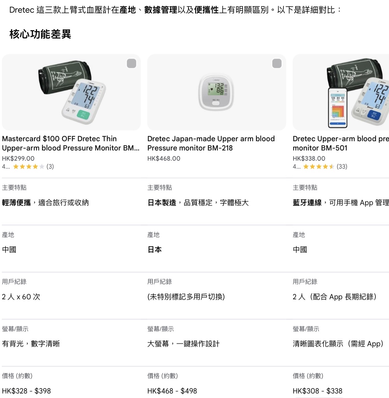 母親節特價優惠Dretec血壓計