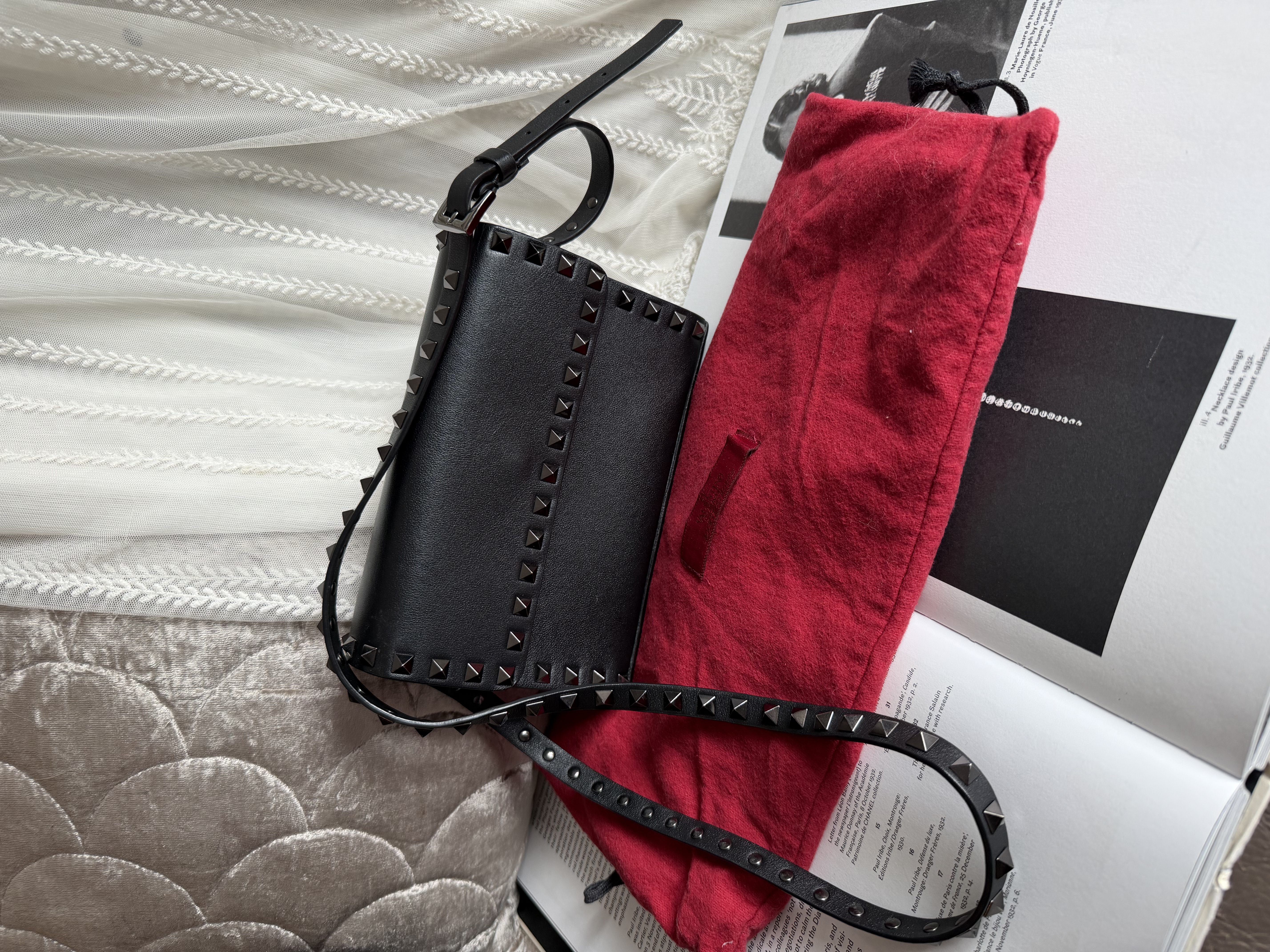 Valentino Garavani black Rockstud bag