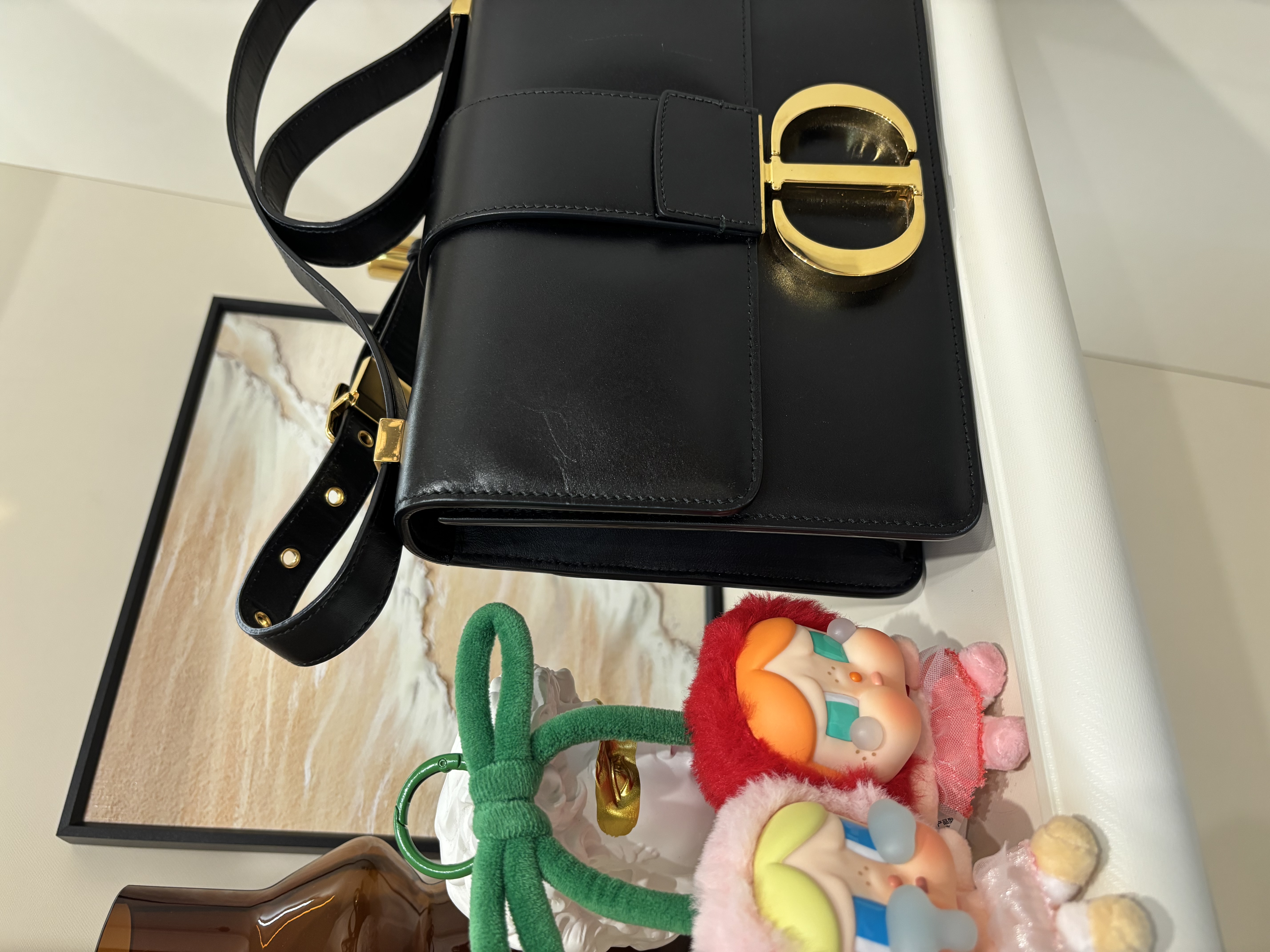 Dior Montaigne 30 Crossbody Bag 黑金 100%Authentic, 90%New ✅ certificate
