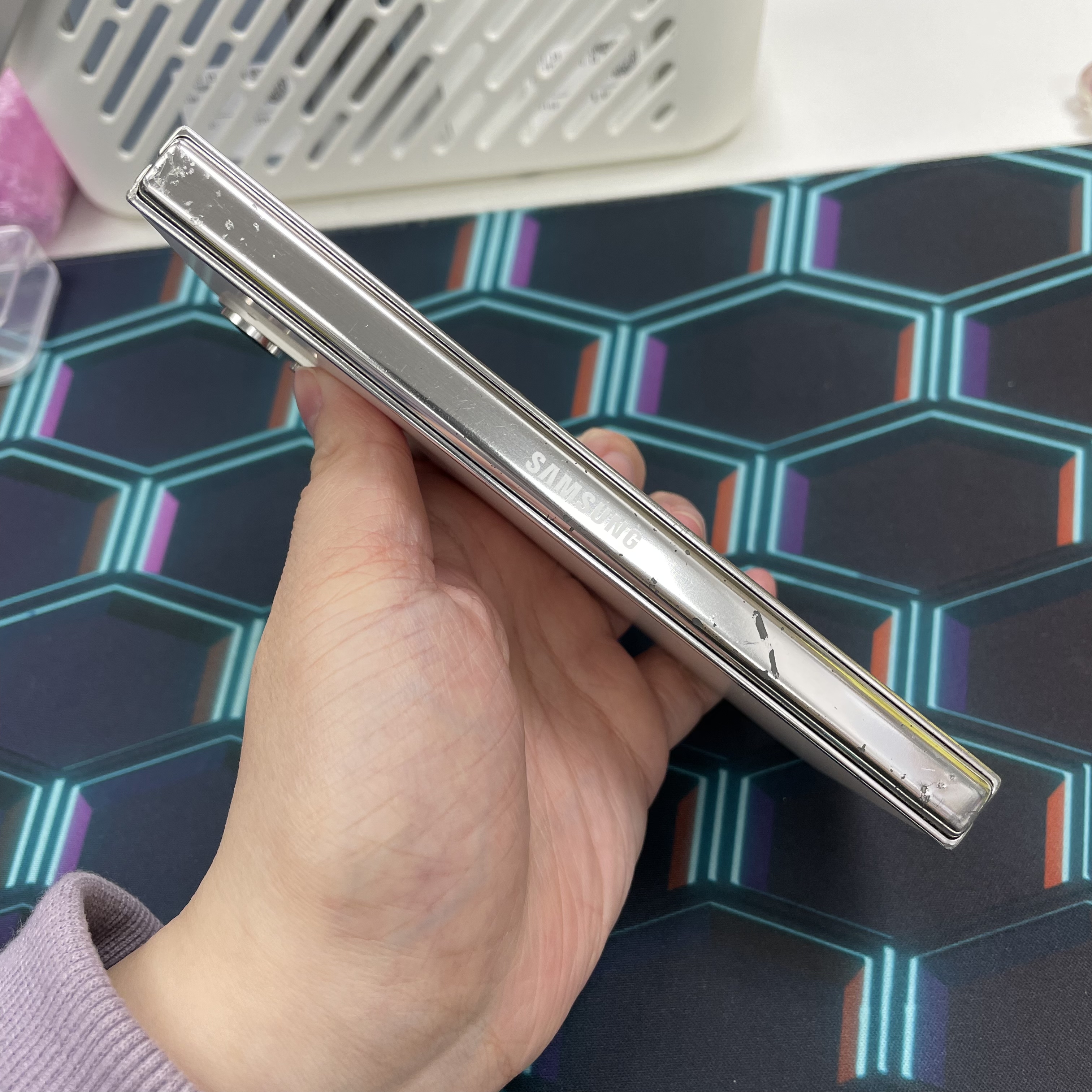 *5818B Galaxy Z Fold 5 靚機 12+512GB 白色 white