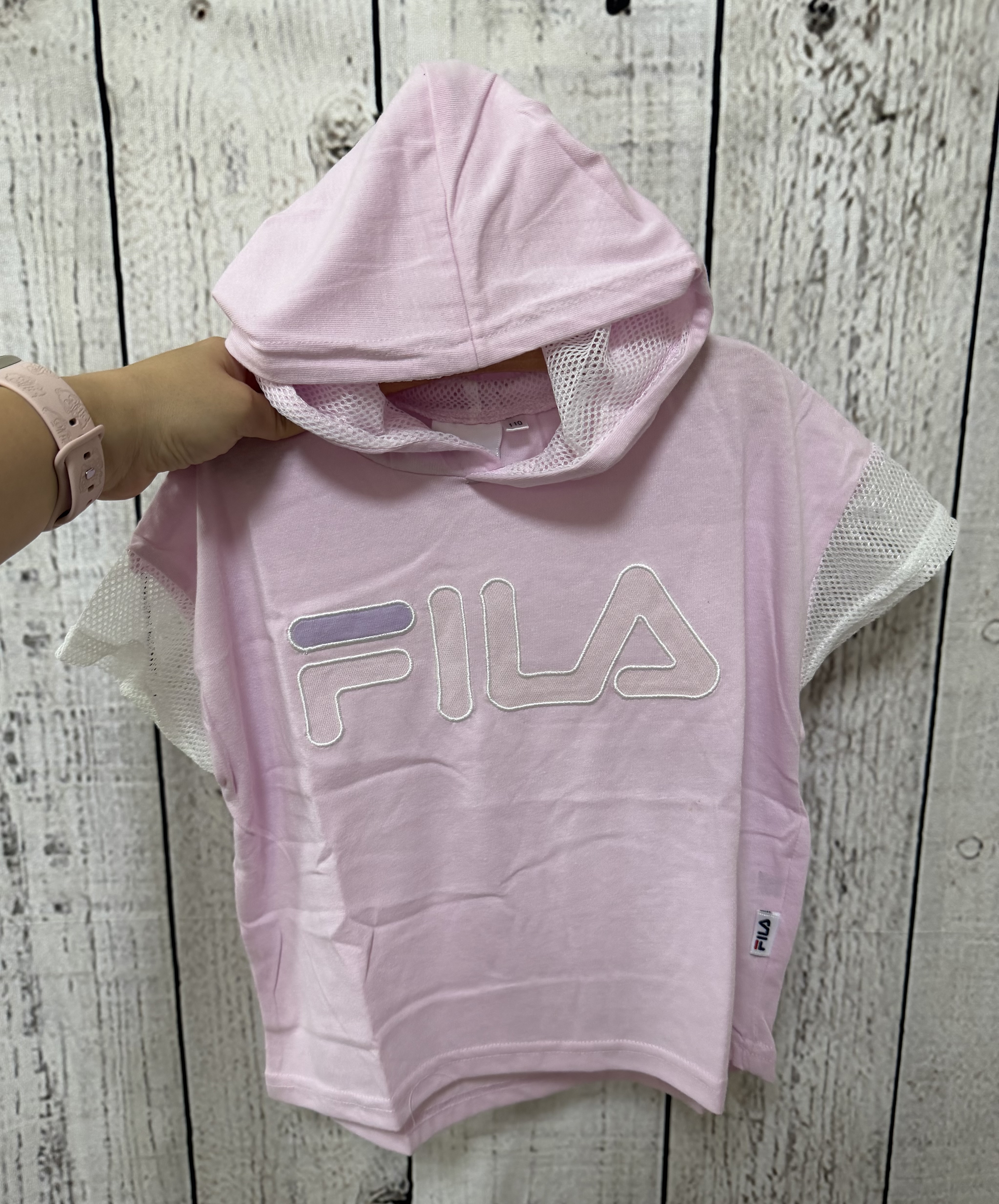 <門市現貨清貨 🈹>Fila網袖有帽短袖衫(8852)