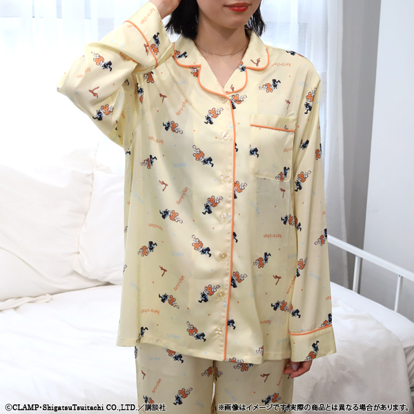 《Pre-Order》Kero-chan & Spinny Room Wear 基路仔&雪比圖案睡衣｜CLAMP FANS SHOP 商品 (26C80-P）
