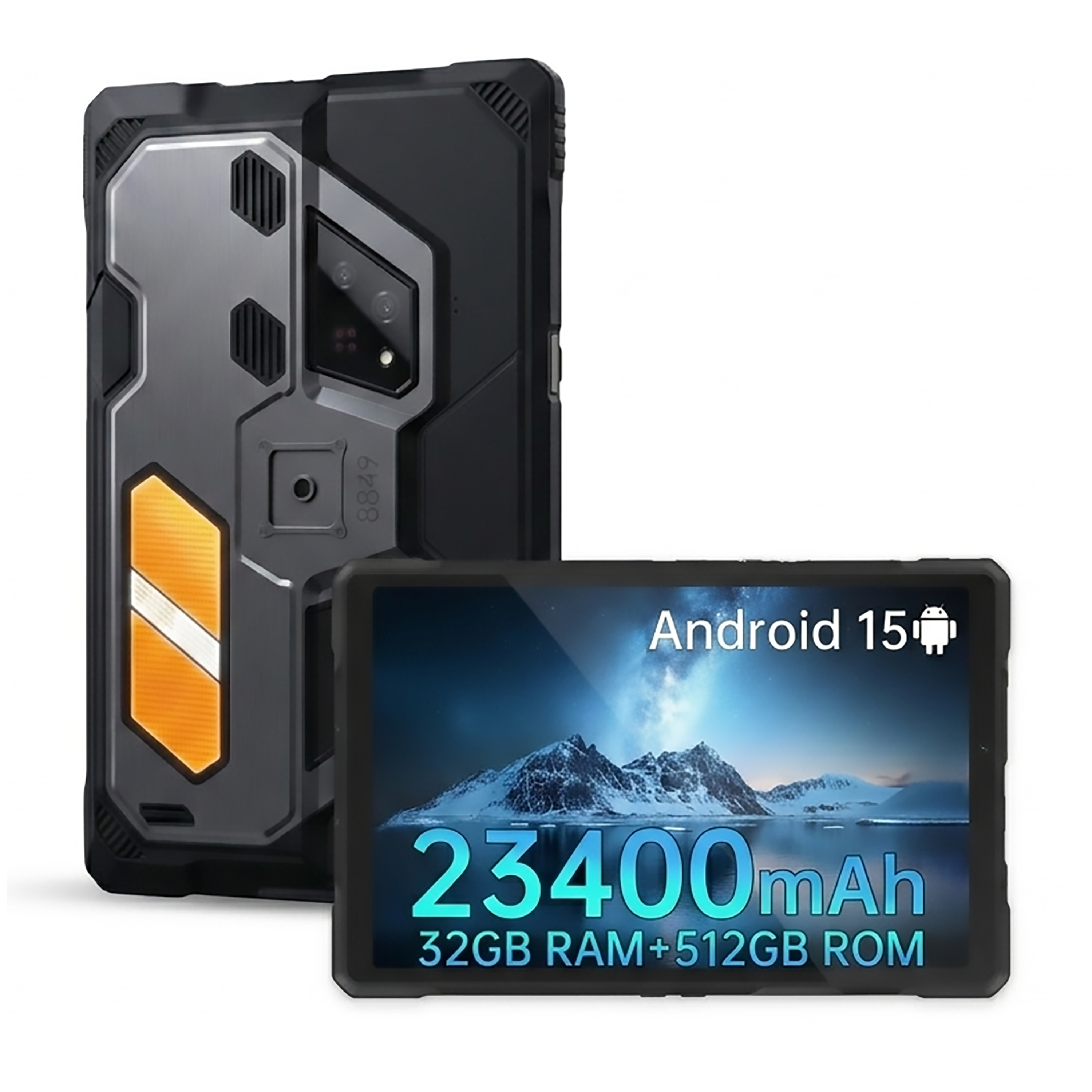 8849 / Unihertz Tank Pad Ultra 5G | 10.95吋 23400mAh 1080P DLP投影儀 測距儀 夜視 露營燈 警示燈 三卡槽 WiFi6 雙頻GPS NFC 三防 投影平板 Rugged Tablet with Projector