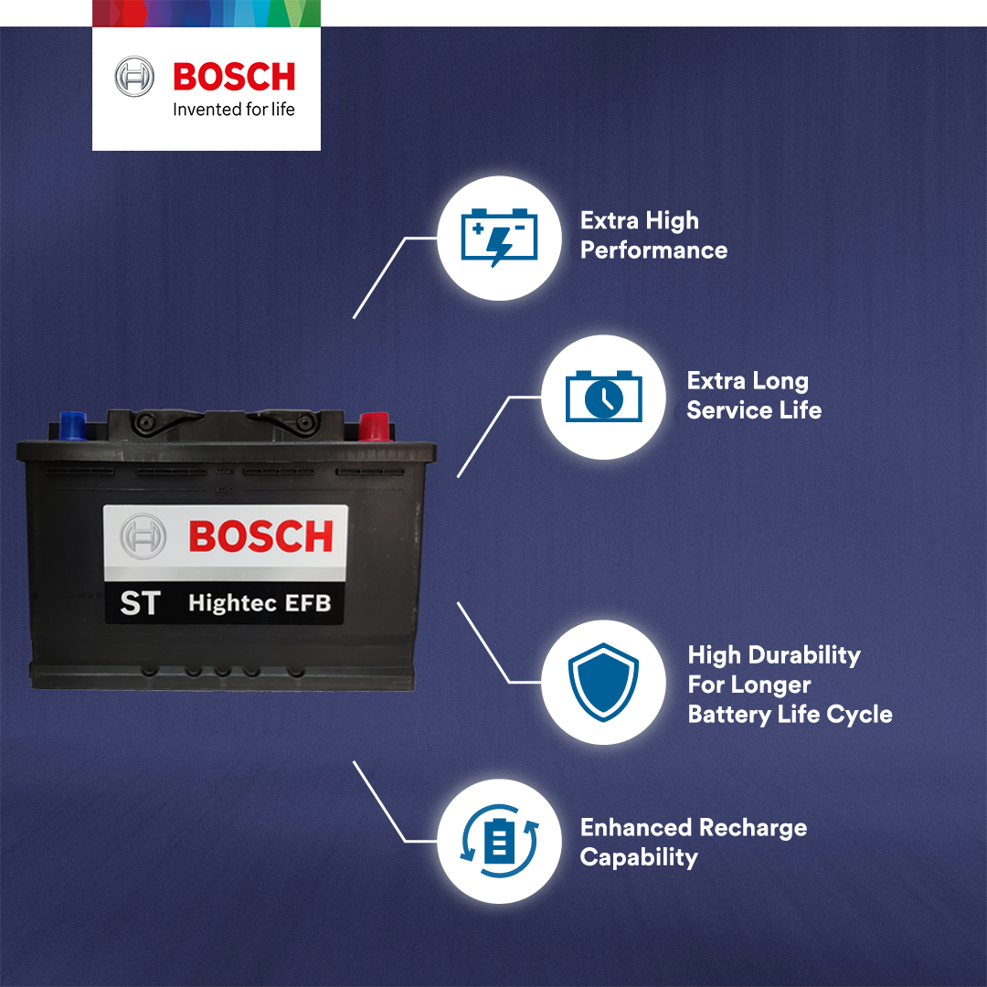 [DELIVERY ONLY] Bosch ST Hightec EFB LN3 DIN70 MF Car Battery (Made in South Korea - 12-month Warranty)