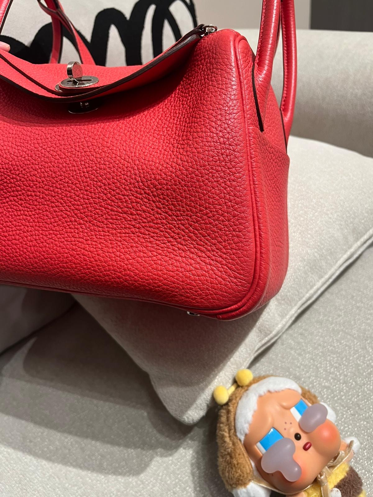 Hermes Lindy 26,STAMP T , rose jaipur,牛皮 100%Authentic ,98%new ✅內袋✅dust bag