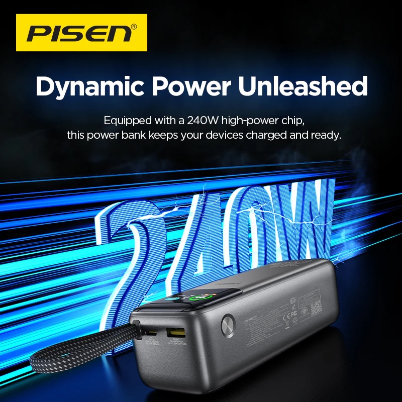 PISEN Bolt 240W 27000mAh Power Bank