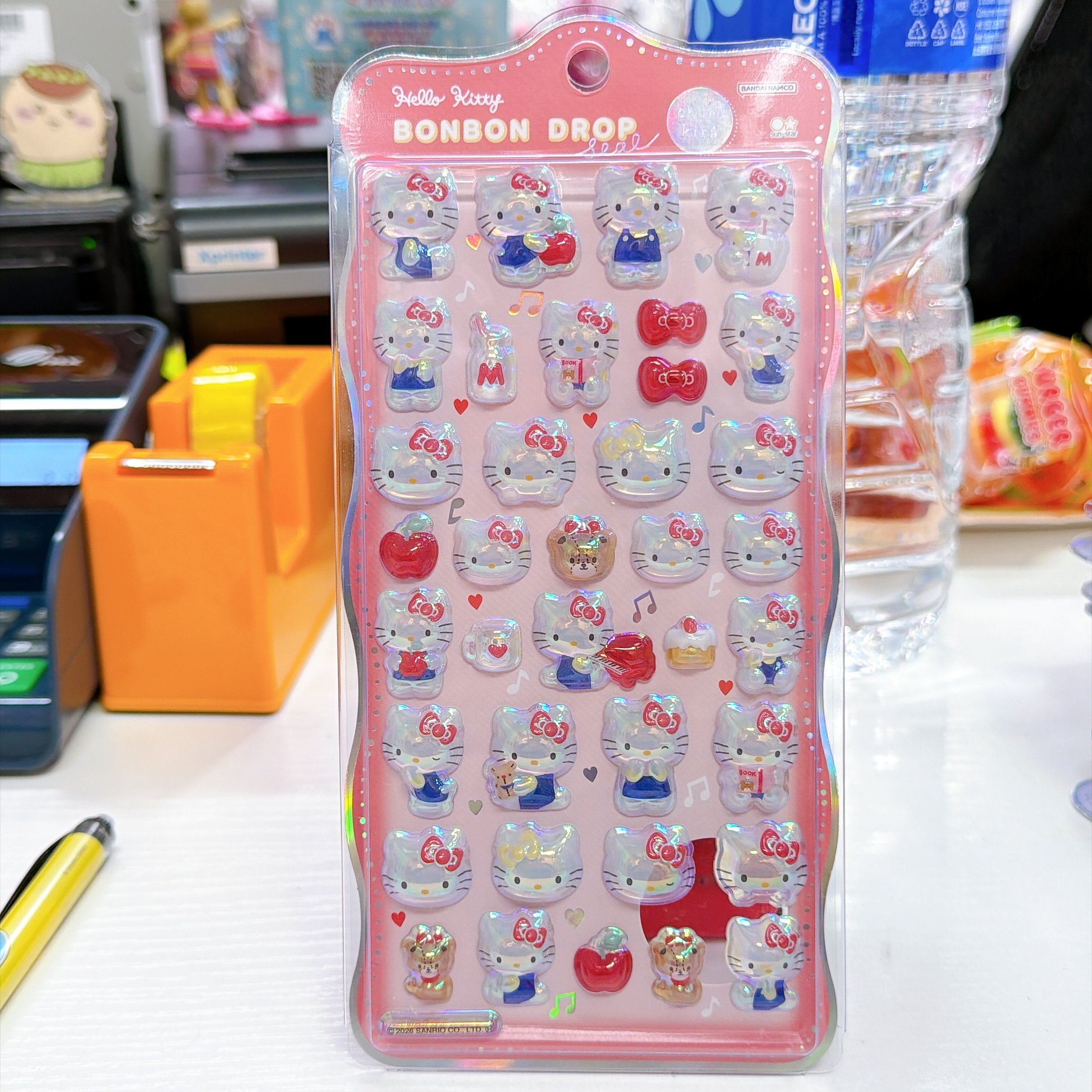 日本直接日本版 超人氣Sanrio bonbon drop 立體貼紙 珠光色
