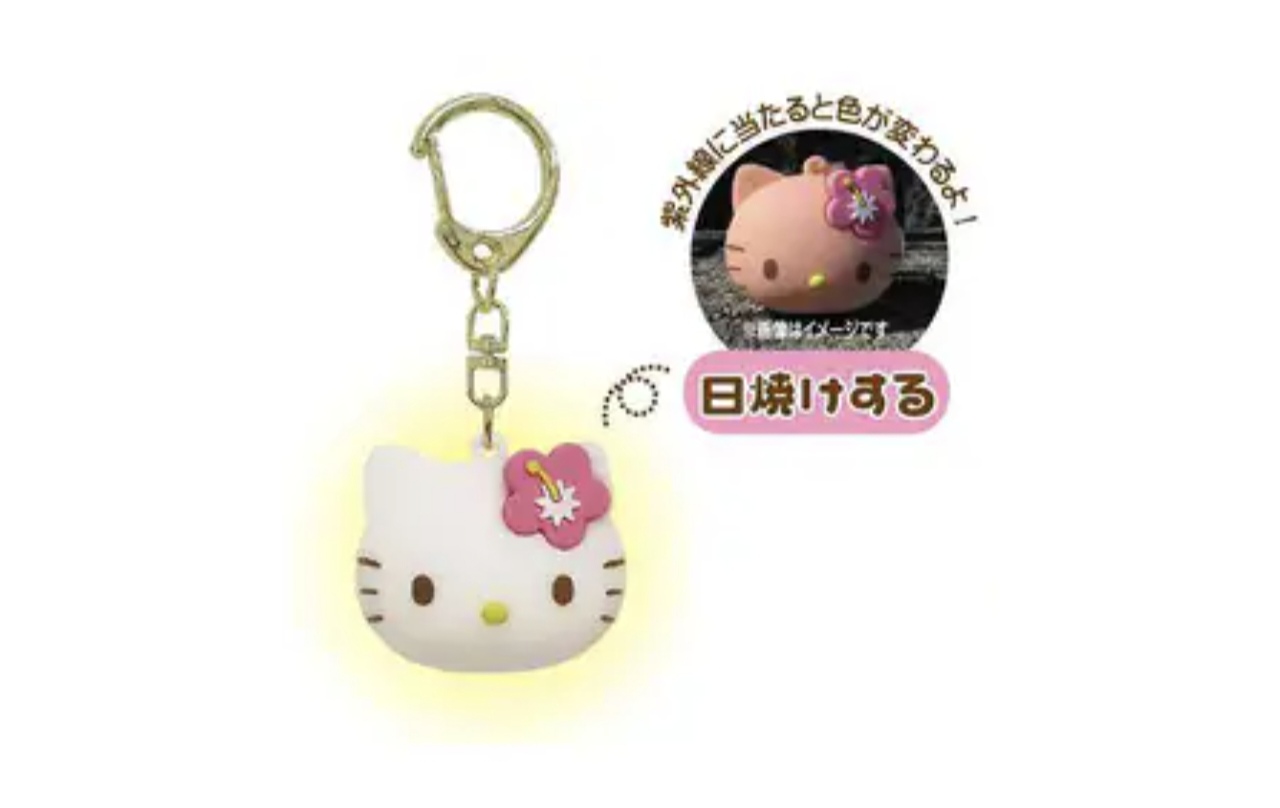 Uniq Sunburn 鑰匙圈 Sanrio 人物 Hello Kitty 木槿花 SR-0149A