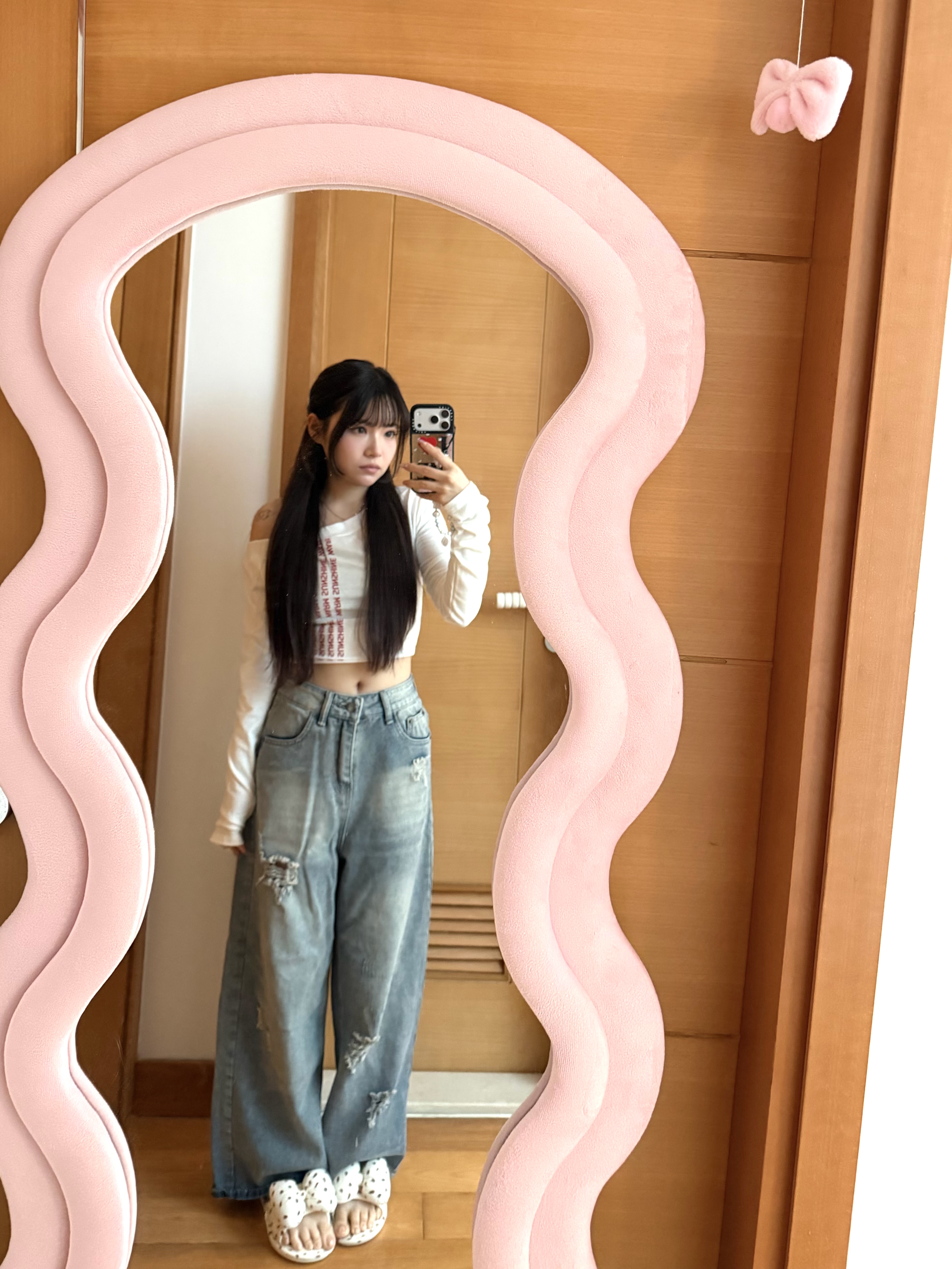 韓國撞色字句短身一字膊