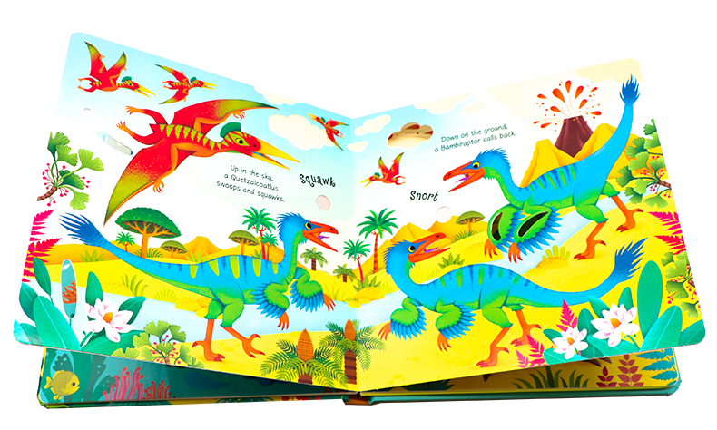 Usborne Dinosaur Sounds恐龍觸摸發聲書