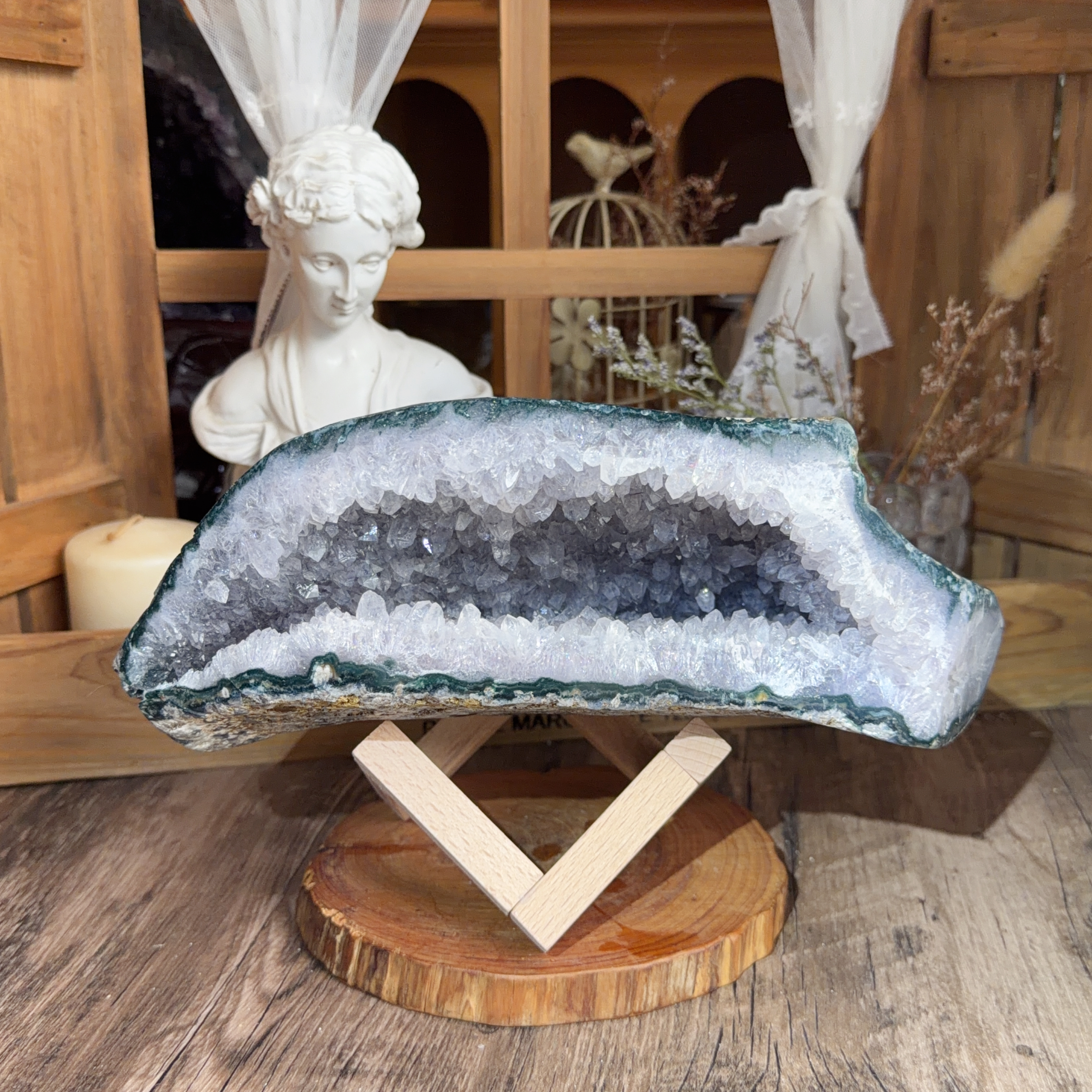 全拋光瑪瑙紫水晶錢袋子