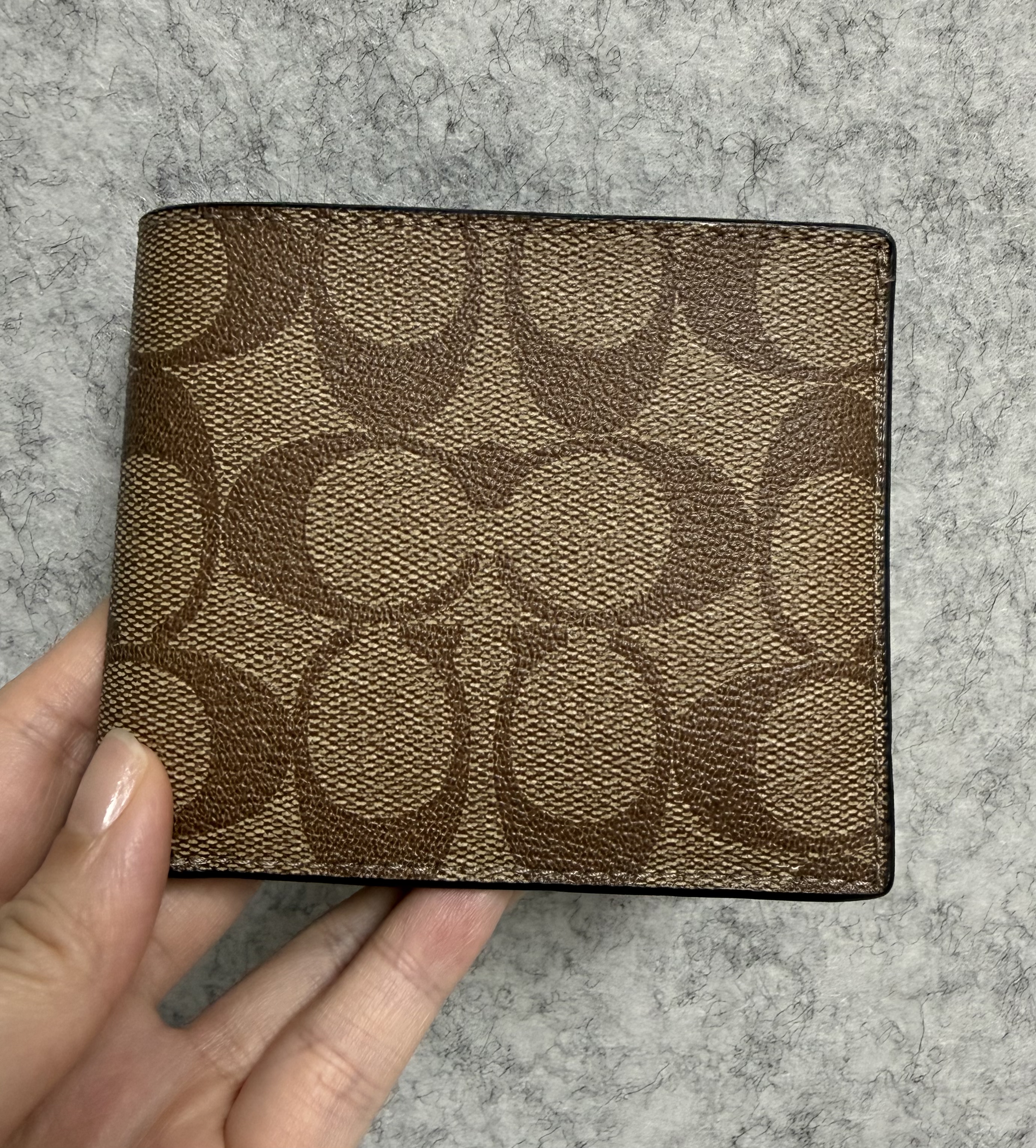 [香港現貨] Coach 男裝 Id Billfold Wallet In Signature Canvas