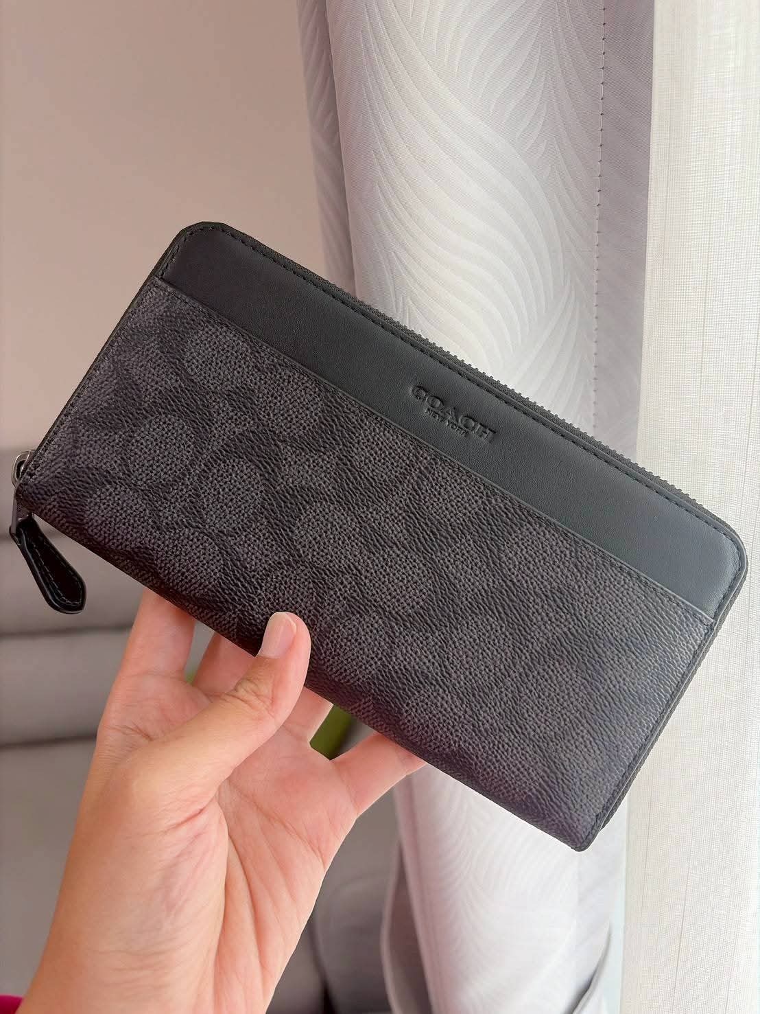 香港現貨-Coach men's long wallet 