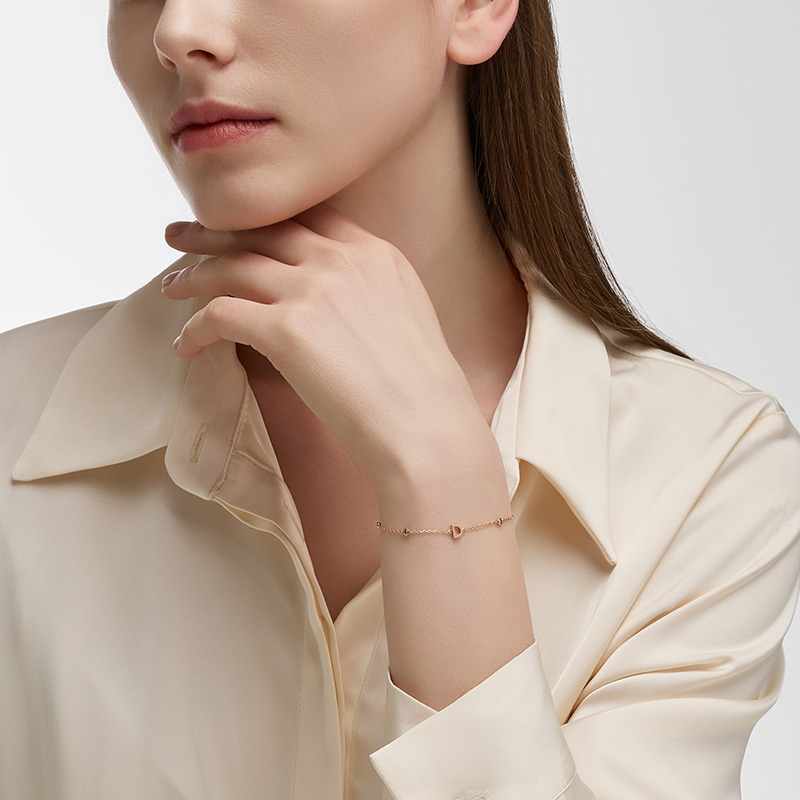 DIDIER DUBOT Miss Doux 玫瑰金手鏈 (JDRBRXF424S)