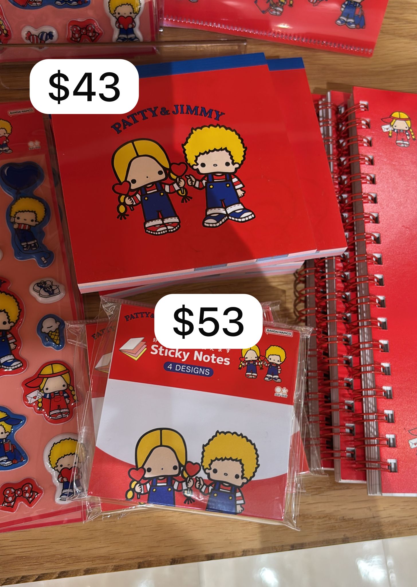 patty jimmy note pad