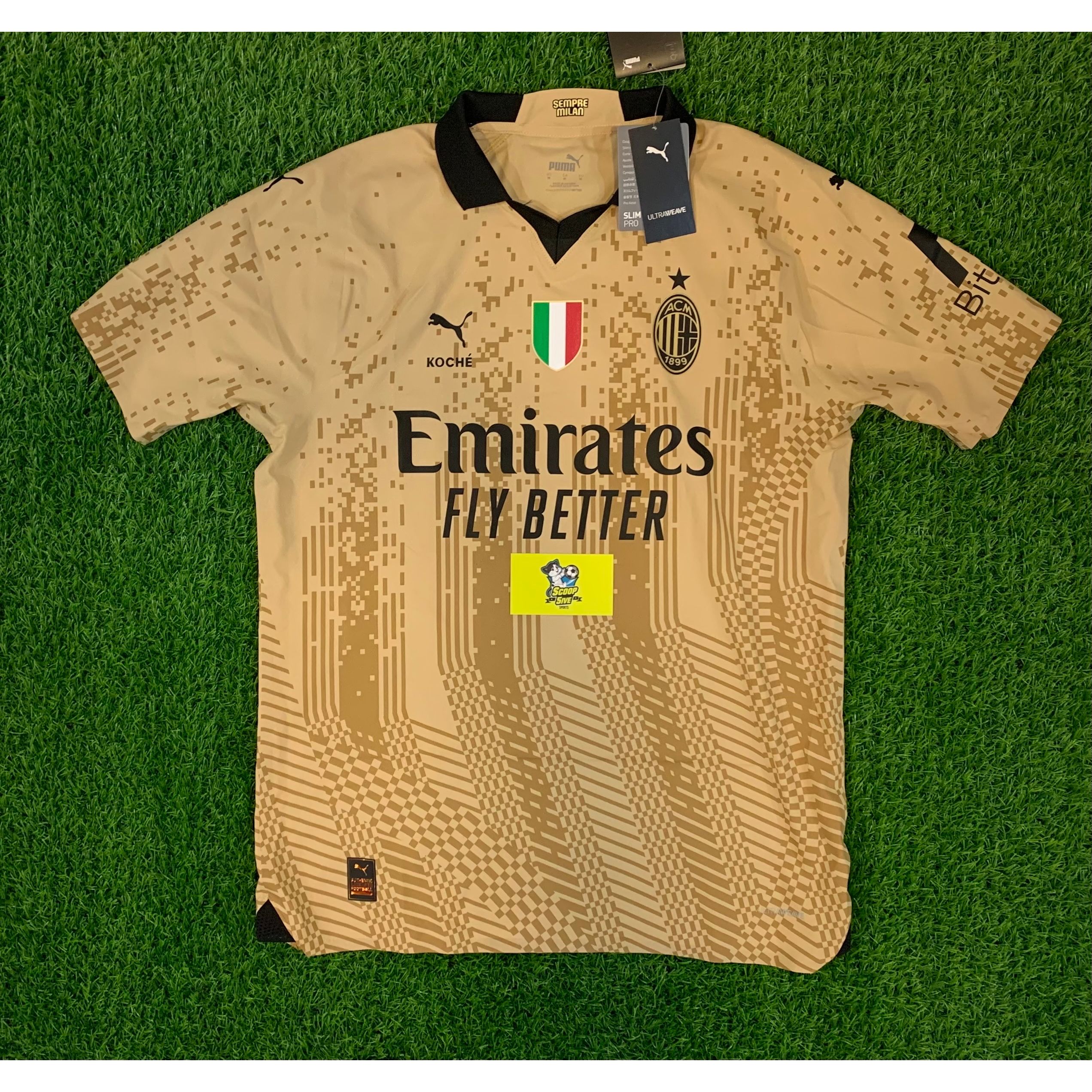 2023 AC米蘭 X KOCHE 三客 4th GK 龍門 球員版 短袖 16 M. Maignan boxset