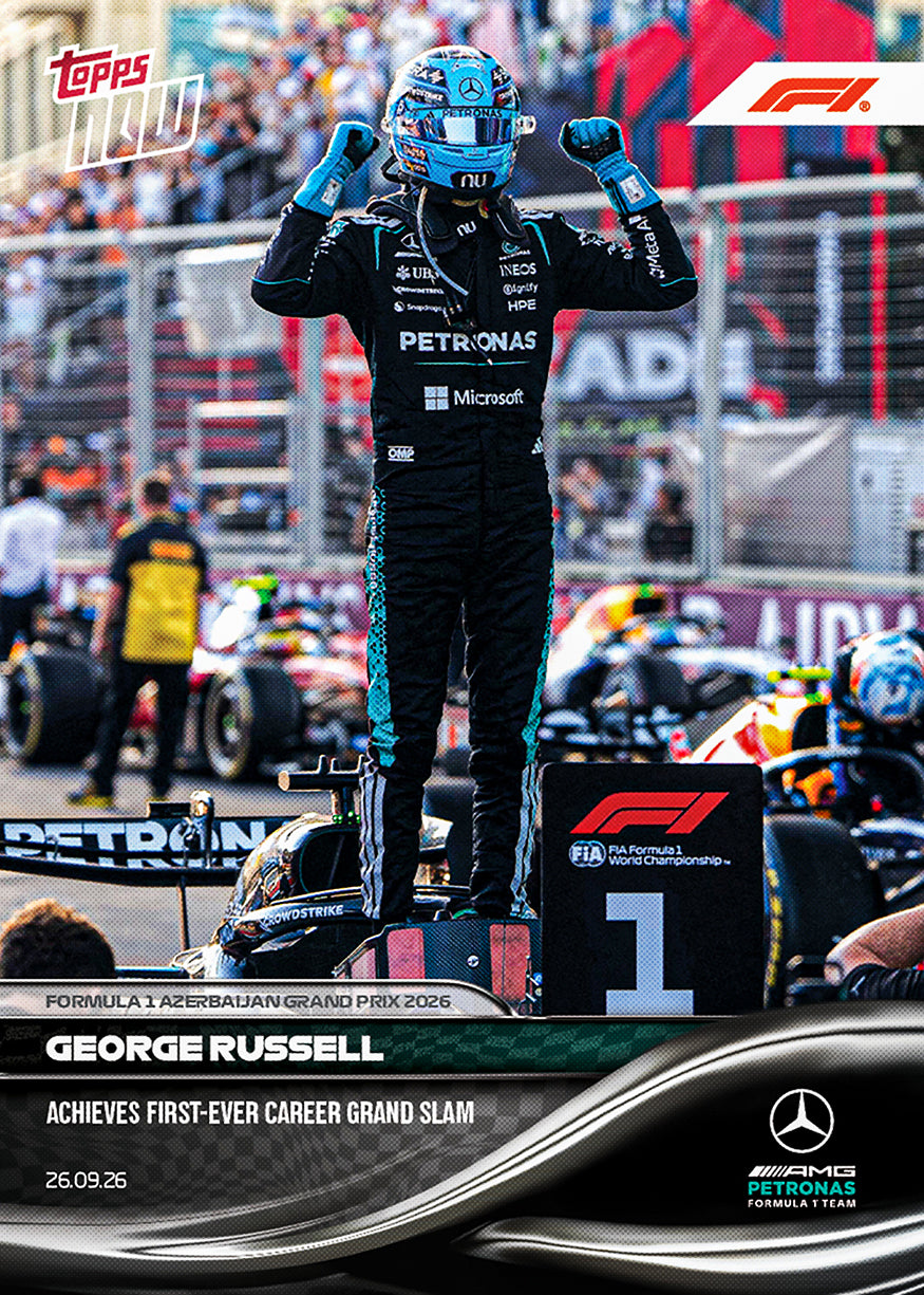 George Russell - 2026 F1 Topps NOW® #62 Azerbaijan GP Grand Slam 贏車卡【團購】