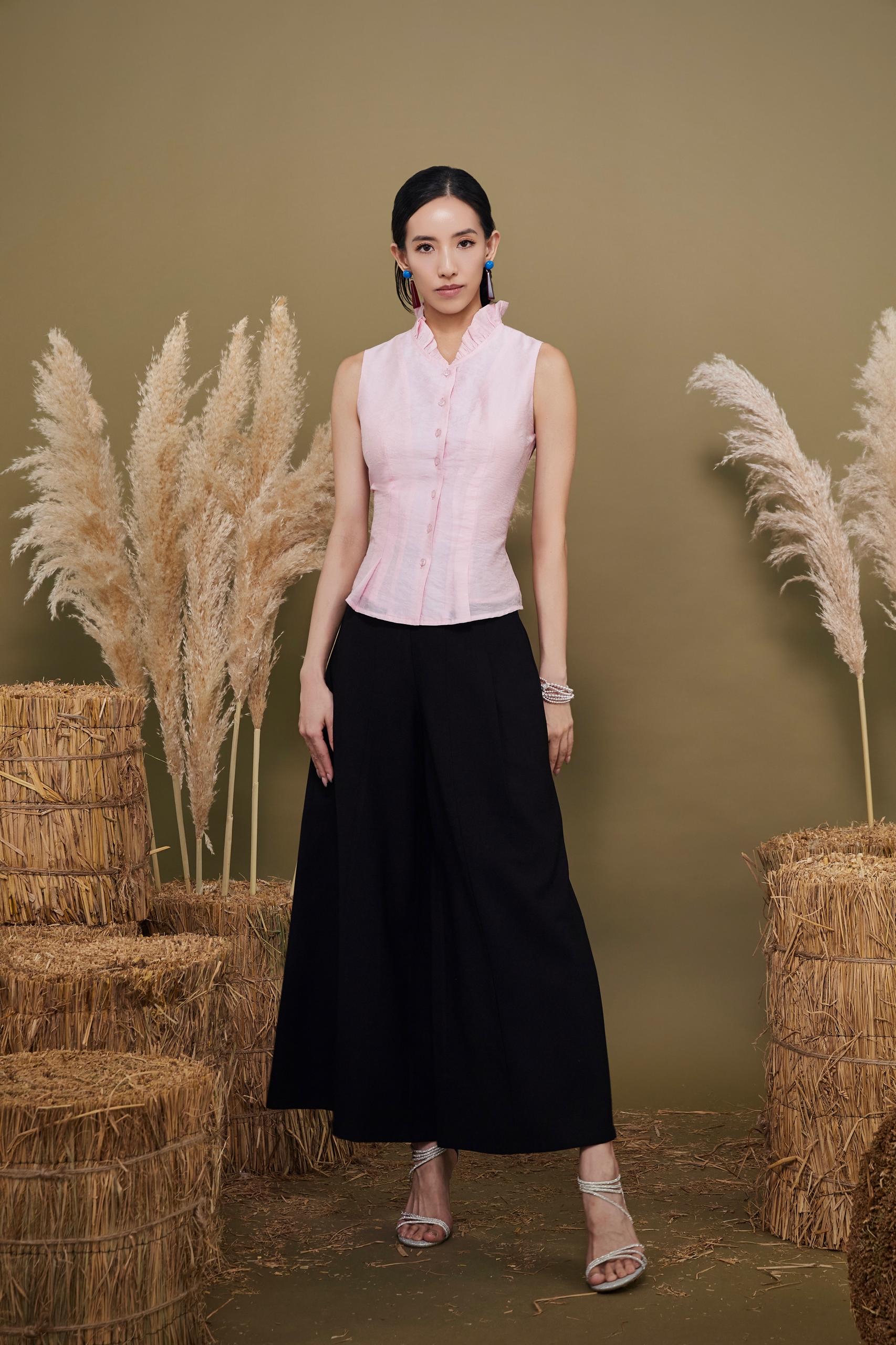 CP1675 Tailored Flared Wide-Leg Culottes