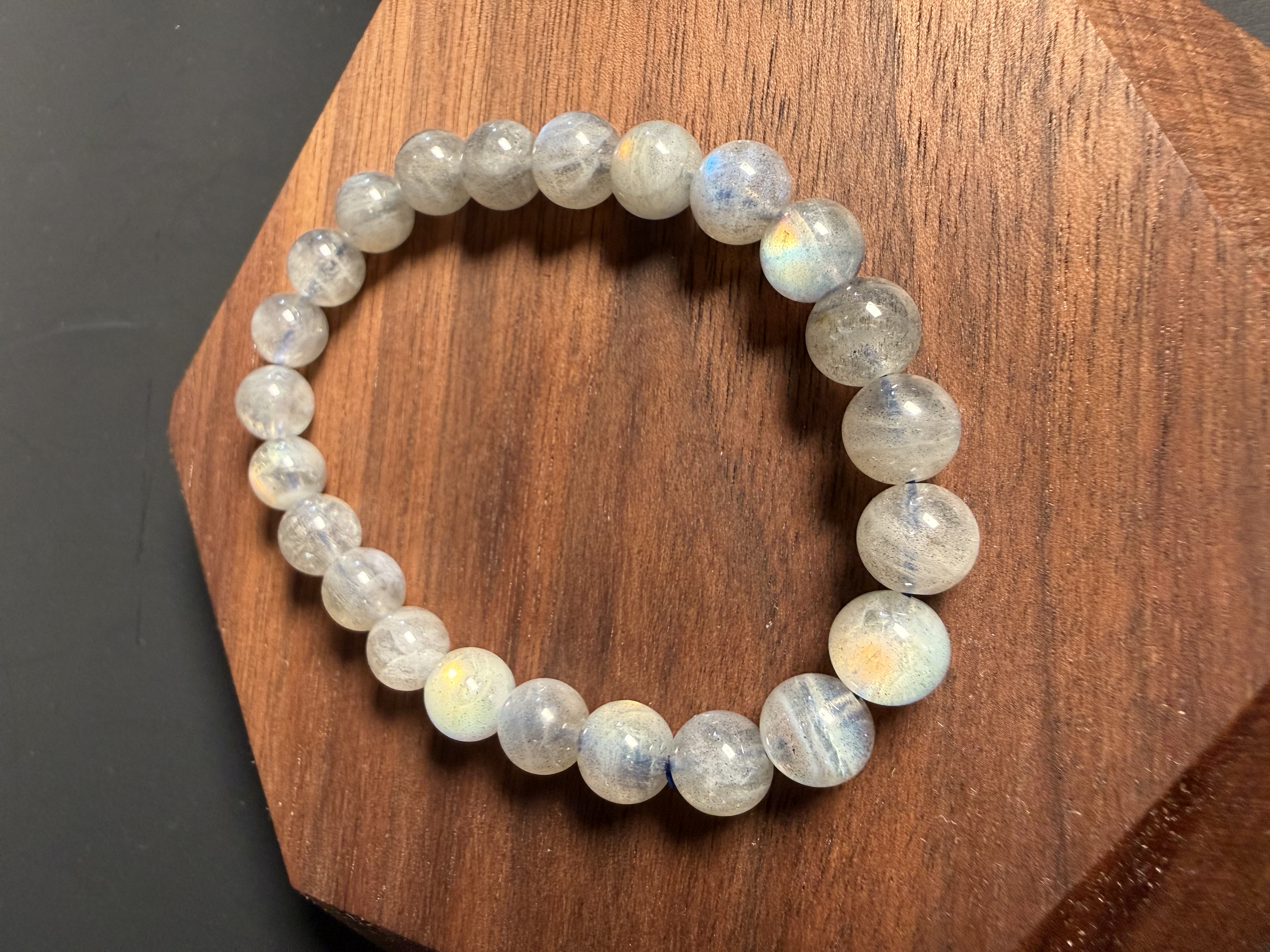 灰月光手串 (8mm) (Option 2)