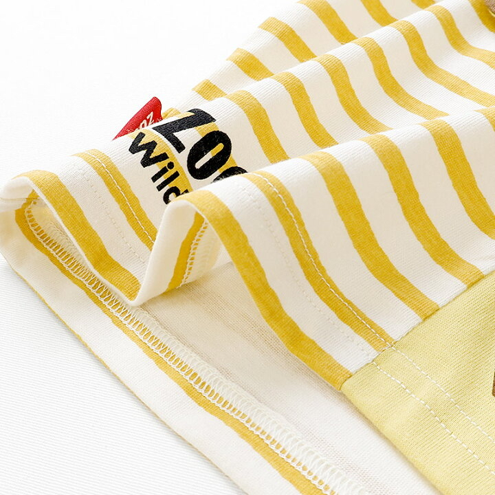 🇯🇵預訂 日本直送🇯🇵Zoomic兩色立體動物耳朵翻蓋條紋短袖T恤