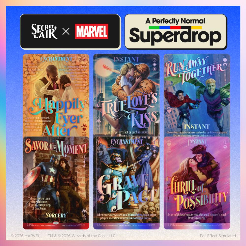 Secret Lair x Marvel: True Believers in Love - Traditional Foil Edition
