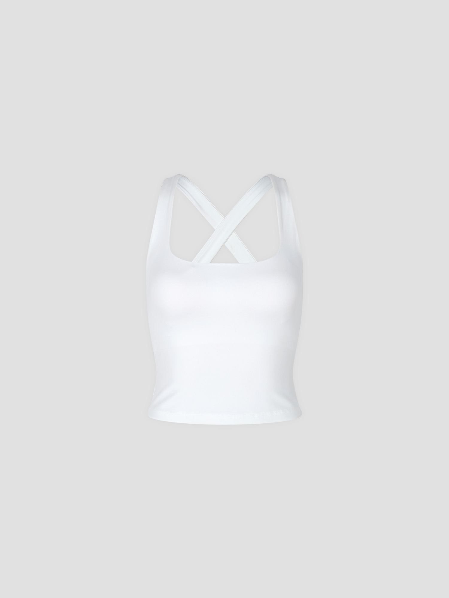 預購_Square-neck Cap Built-in Tank top by Conch